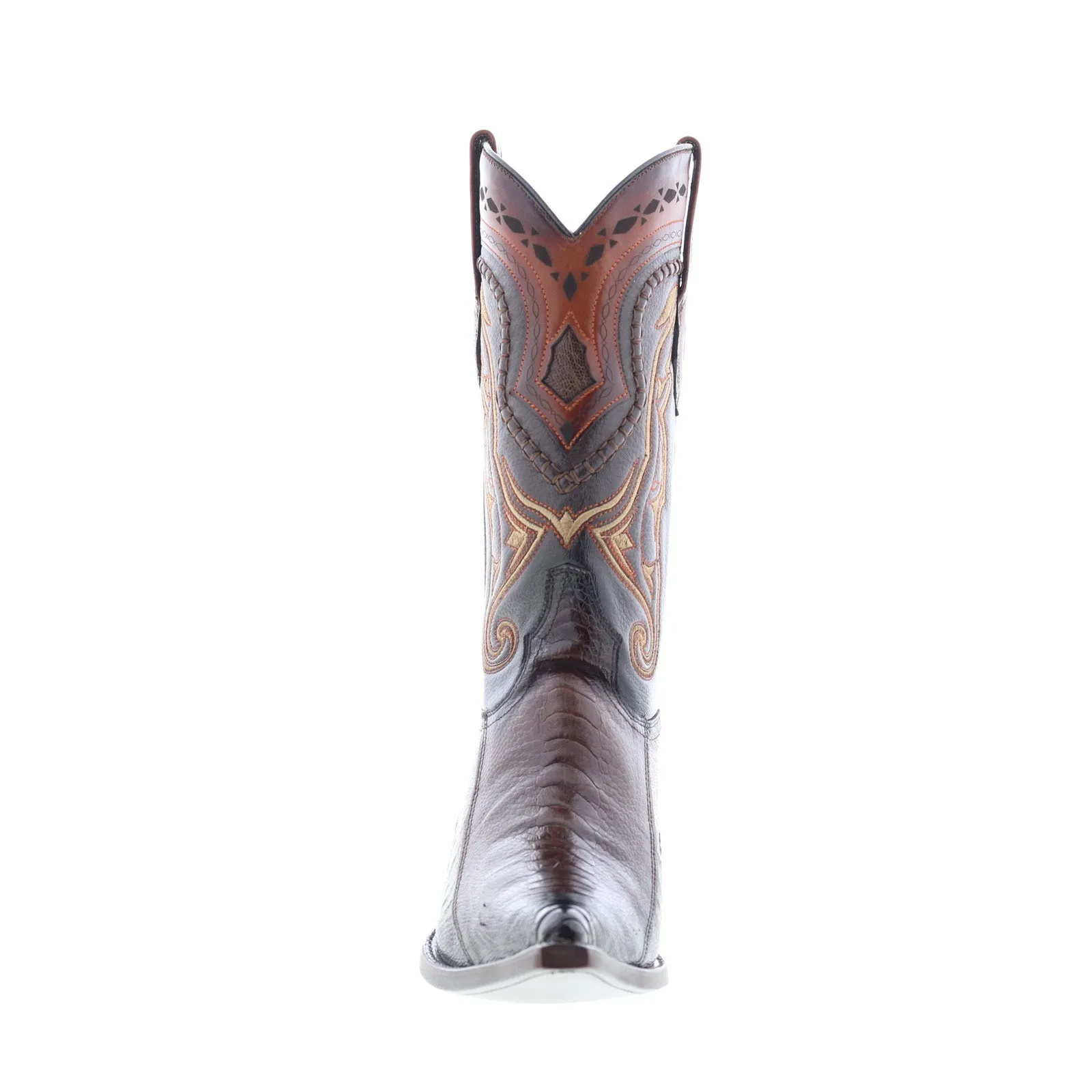 Warehouse Work Los Altos 3X Toe Ostrich 9530316 Mens Brown Wide Cowboy Western Boots