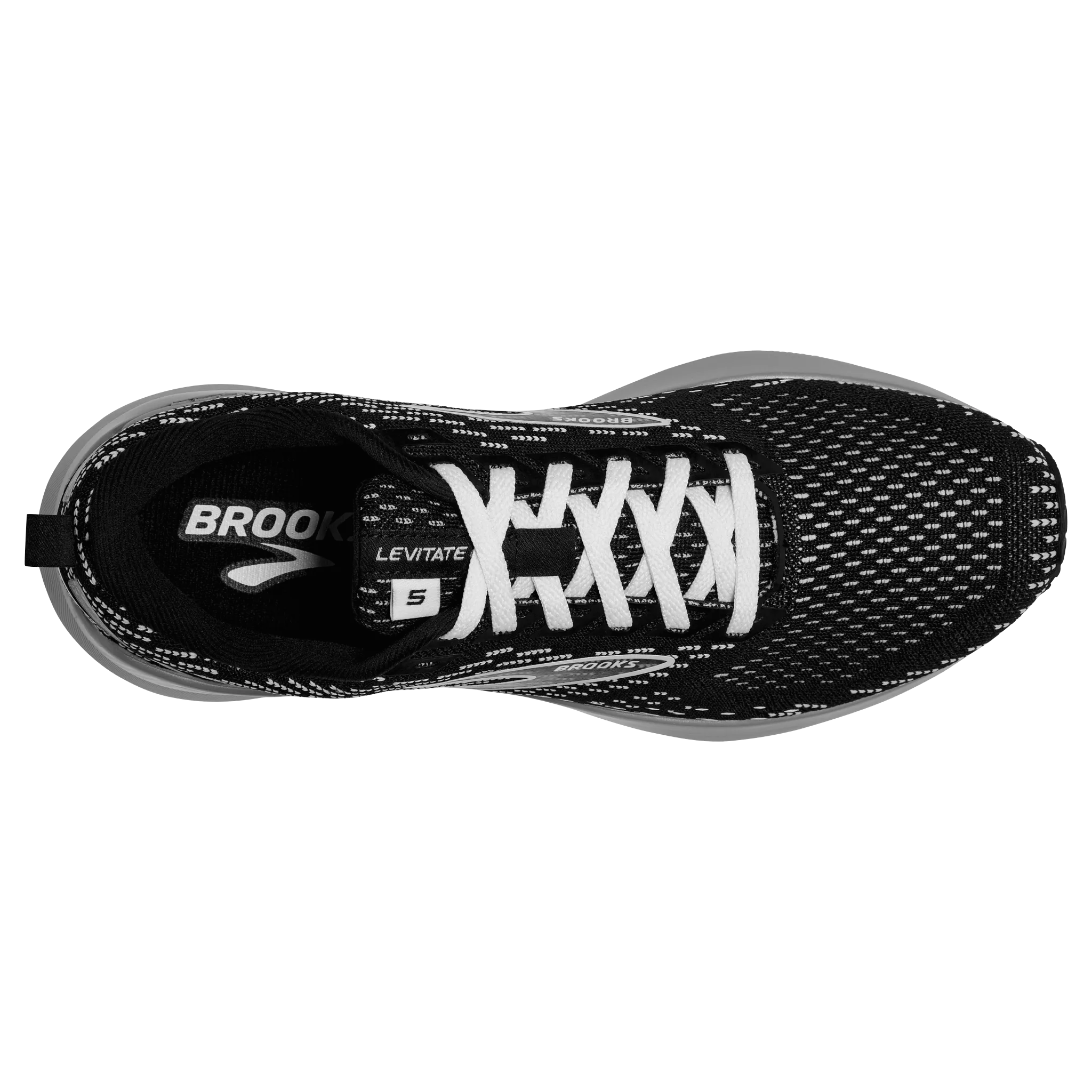 Women's Levitate GTS 5 running with a smooth outsole