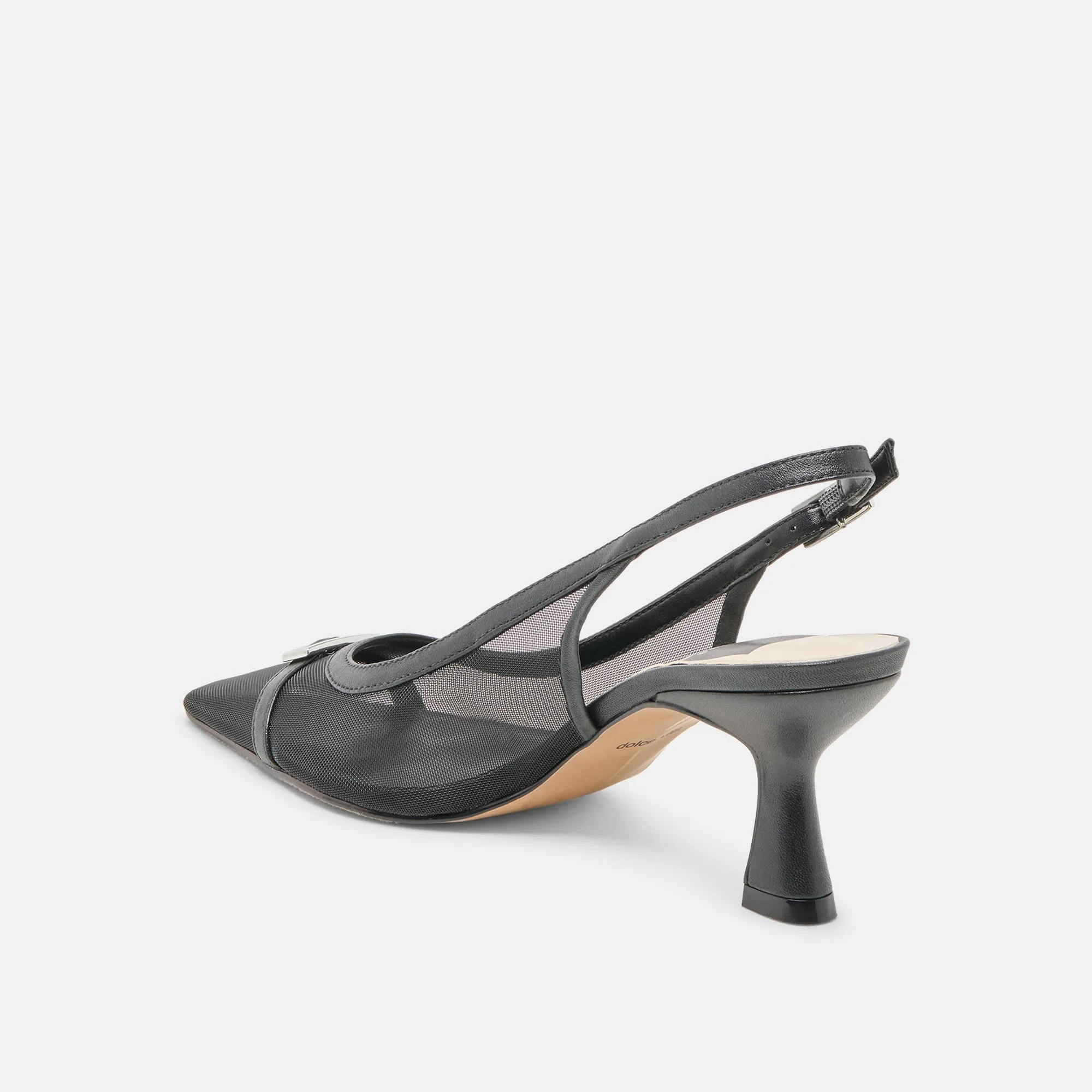 LORINE HEELS ONYX MESH Soft Insole Christmas Party Heels