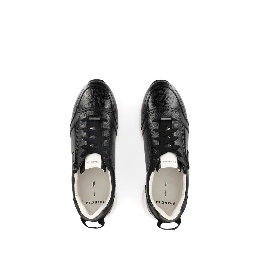 BROOKLYN III - BLACK STEEL LEATHER Breathable flair Cool Design