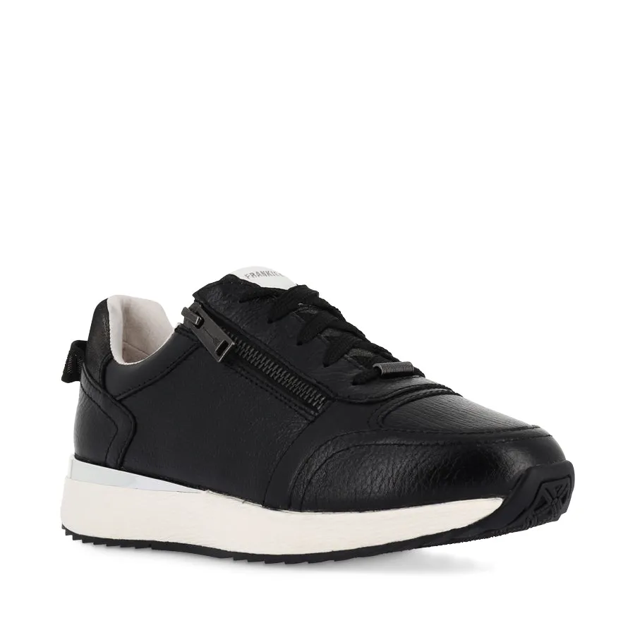 BROOKLYN III - BLACK STEEL LEATHER Soft-touch design