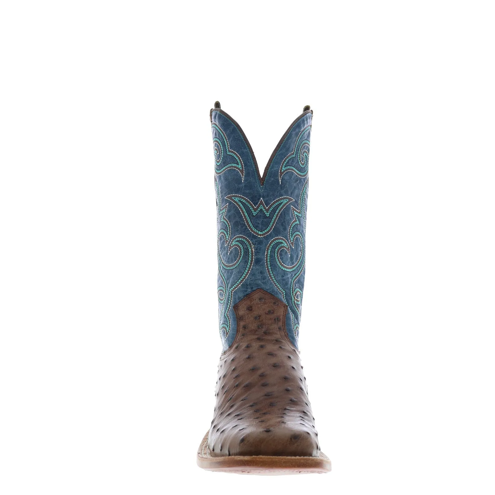 Hyer Jetmore 13" HM11008 Mens Brown Ostrich Leather Western Cowboy Boots Heavy Use natural materials