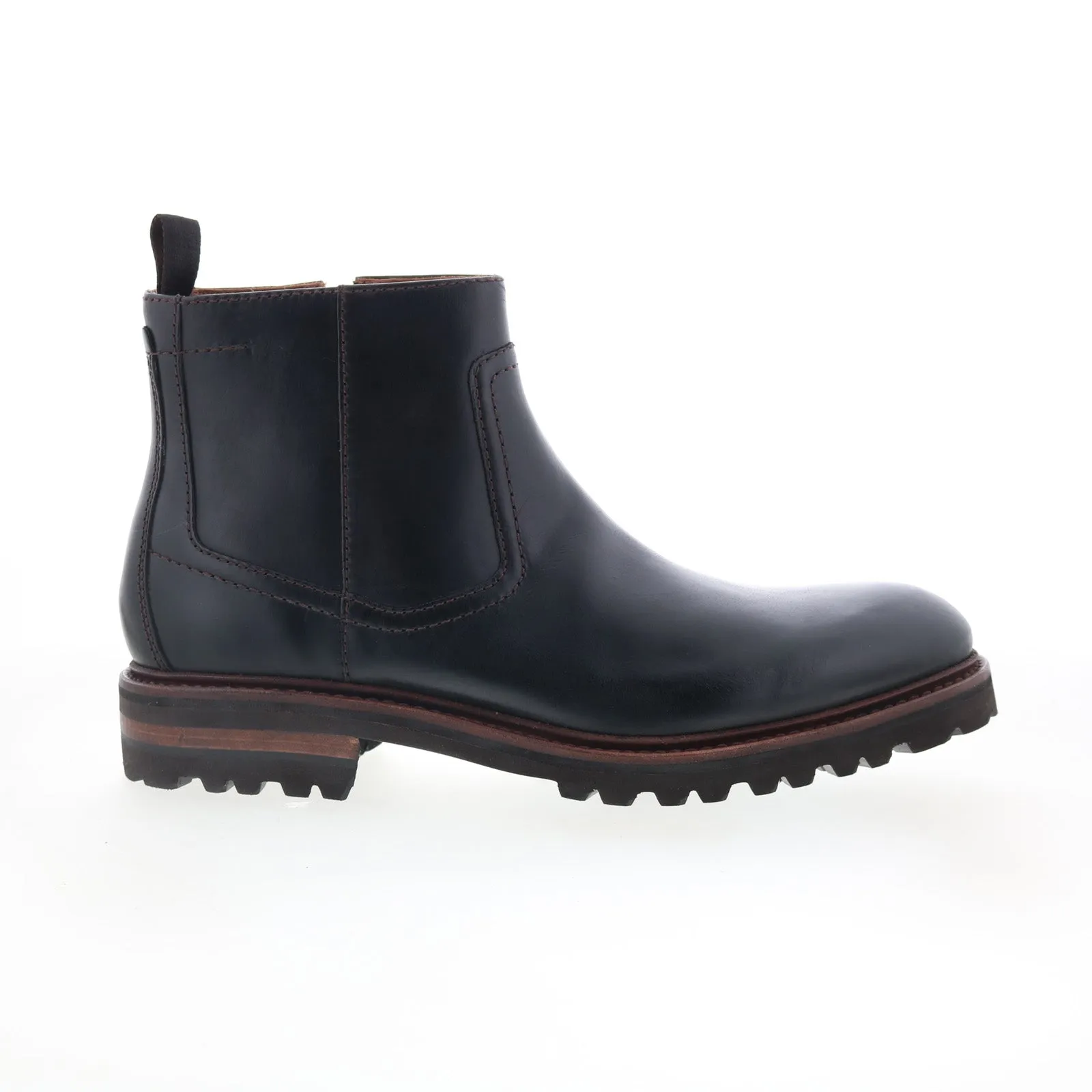 Johnston & Murphy Dudley Luc 24-6771 Mens Black Leather Casual Dress Boots Comfortable Stride