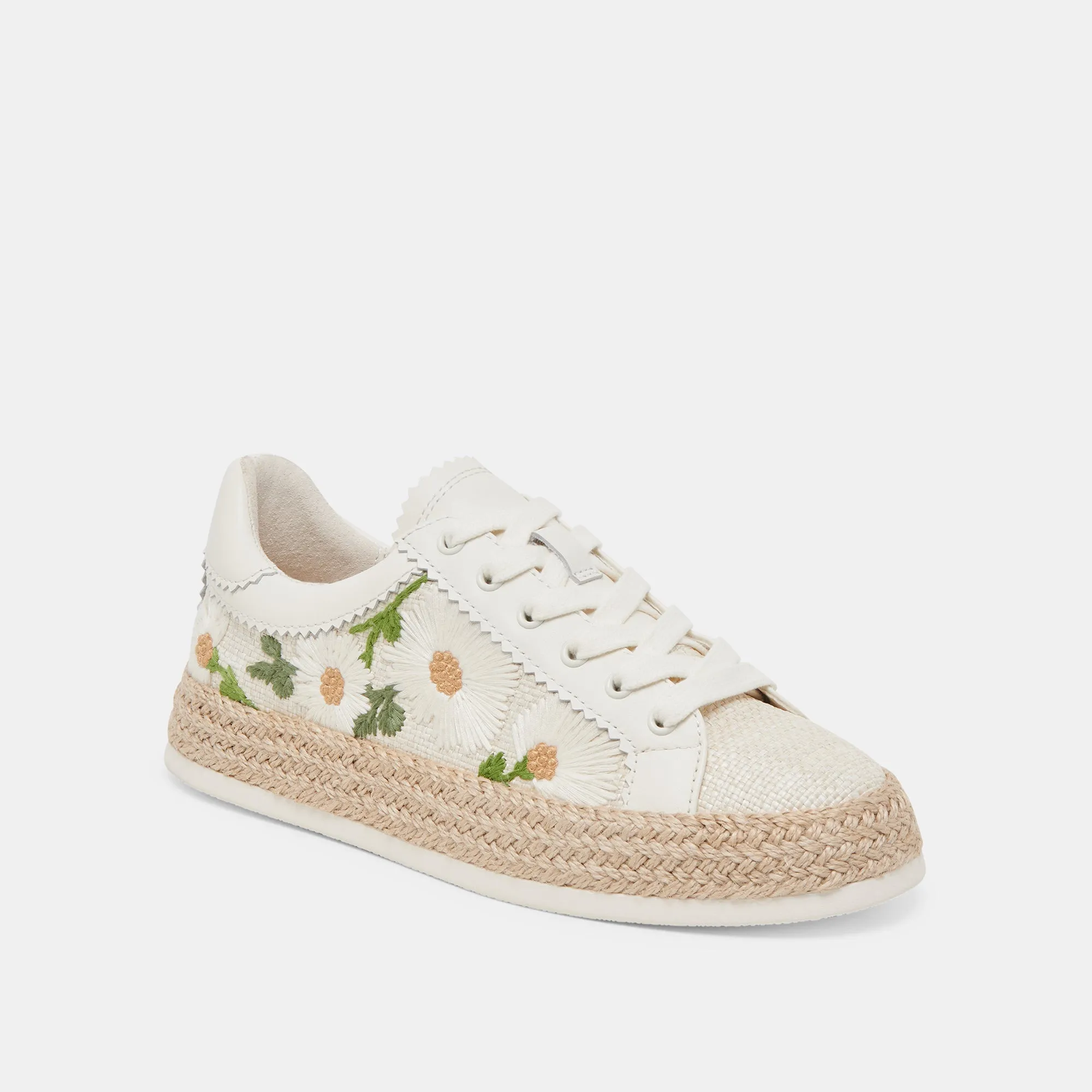 Ready For Action Ultimate Wear AZALIA SNEAKERS WHITE FLORAL RAFFIA