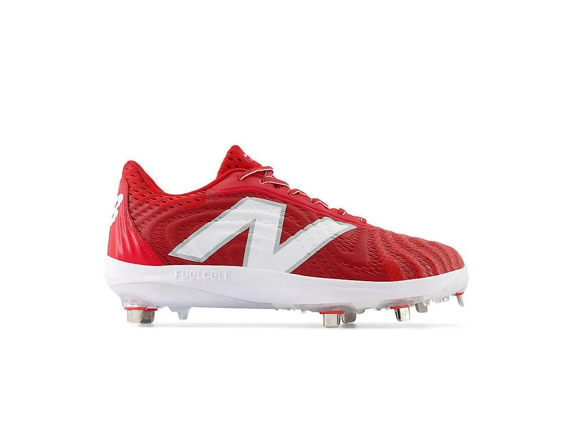 Relaxed wear New Balance Men's FuelCell 4040 V7 Metal Baseball Cleats - Team Red / White - L4040TR7