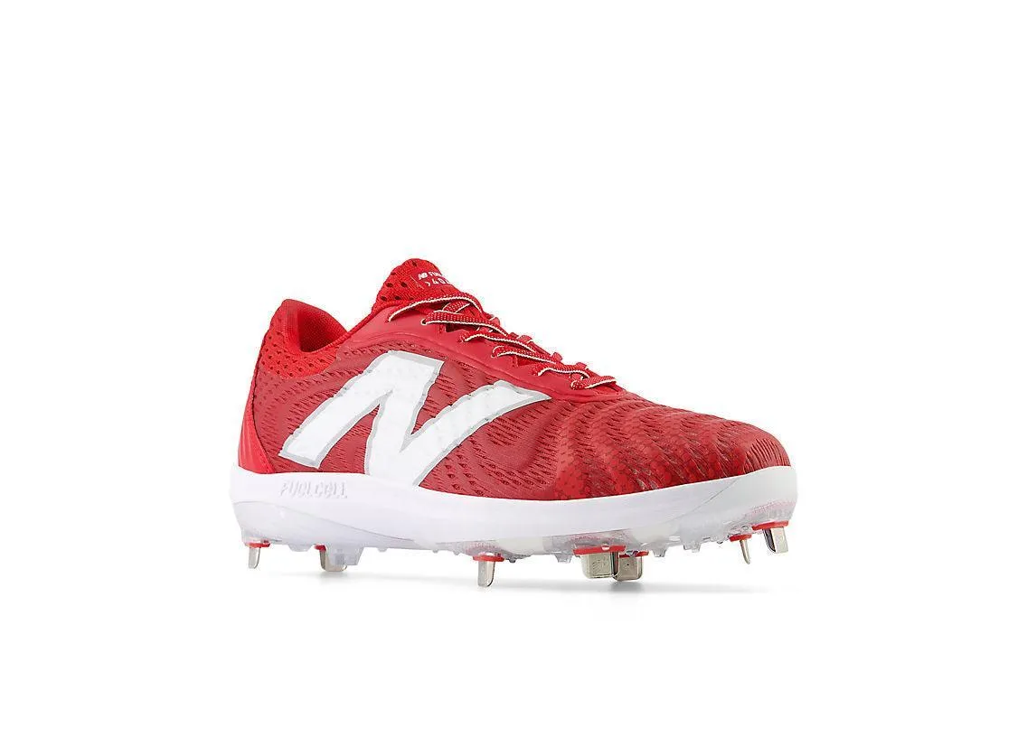 New Balance Men's FuelCell 4040 V7 Metal Baseball Cleats - Team Red / White - L4040TR7 Outfit Match Comfort Walk