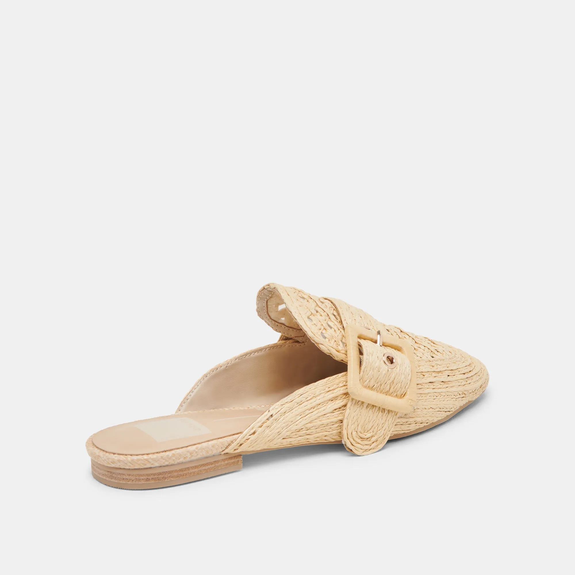 SIANNA FLATS NATURAL RAFFIA Supportive Footbed Design