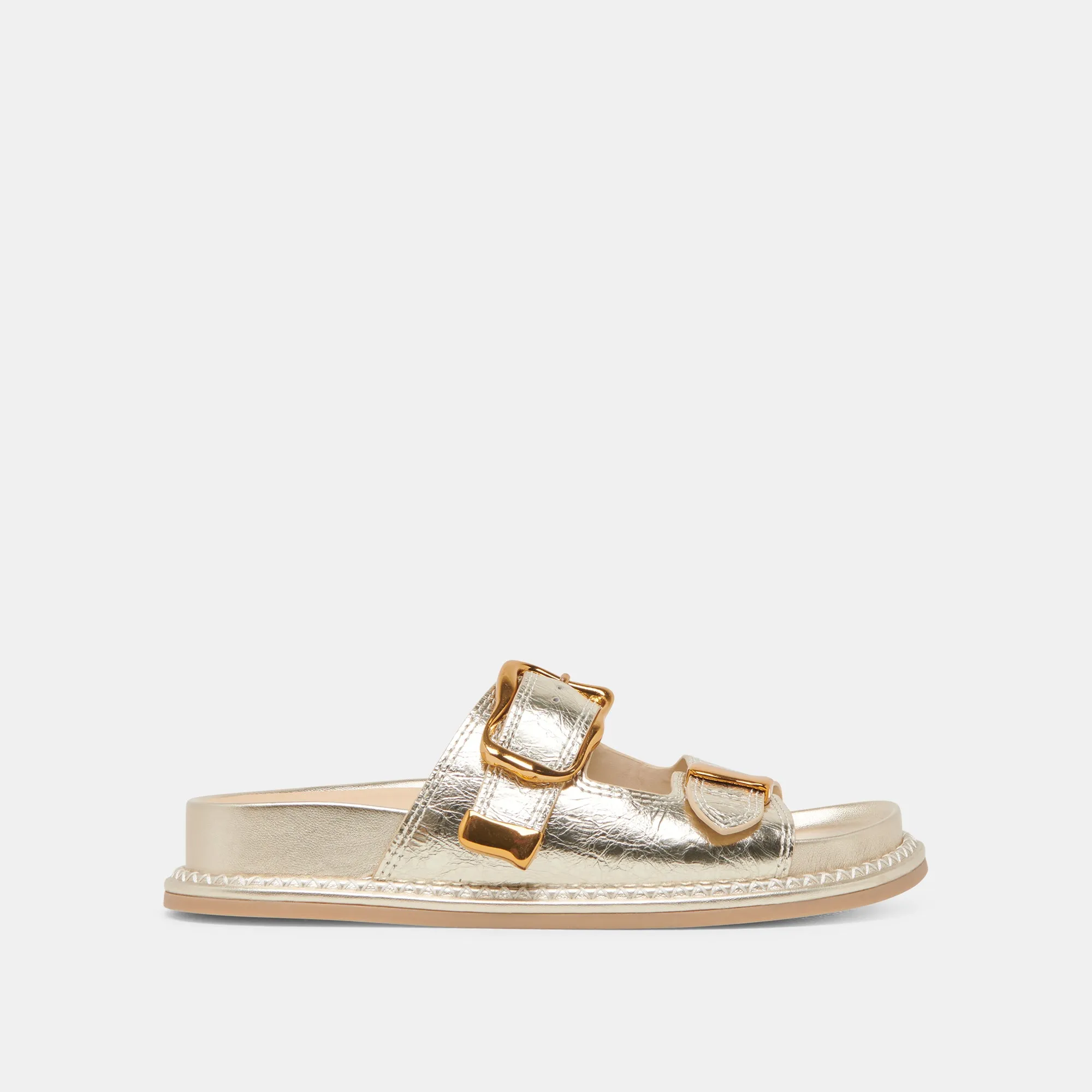 SEVANA SANDALS LIGHT GOLD DISTRESSED LEATHER Autumn Breeze Stylish and Comfortable