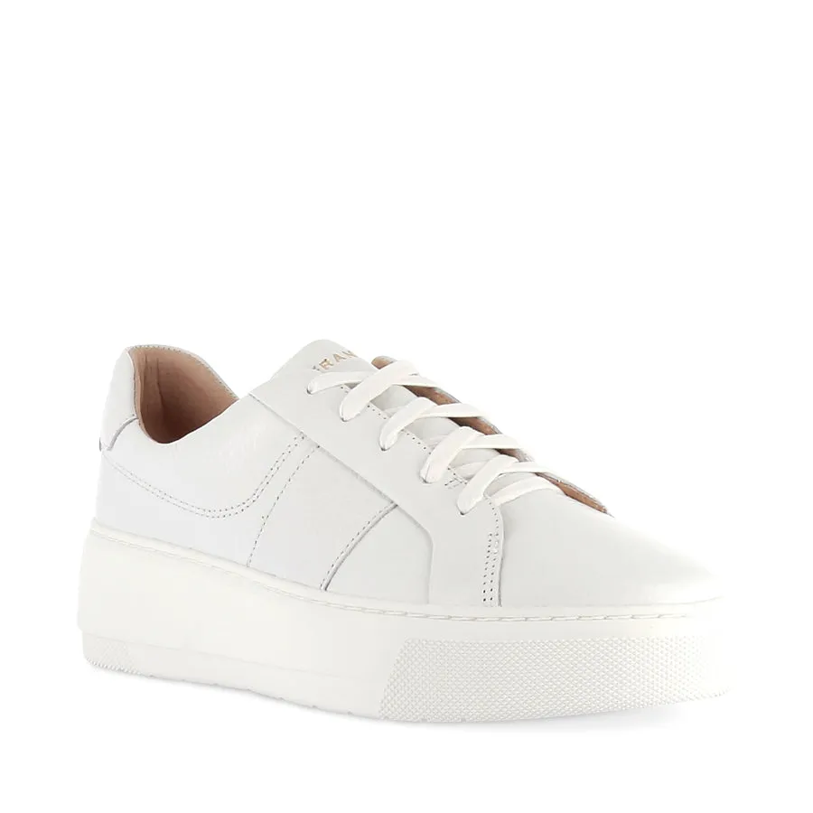 students' Fitted touch RILEY - WHITE TUMBLE LEATHER