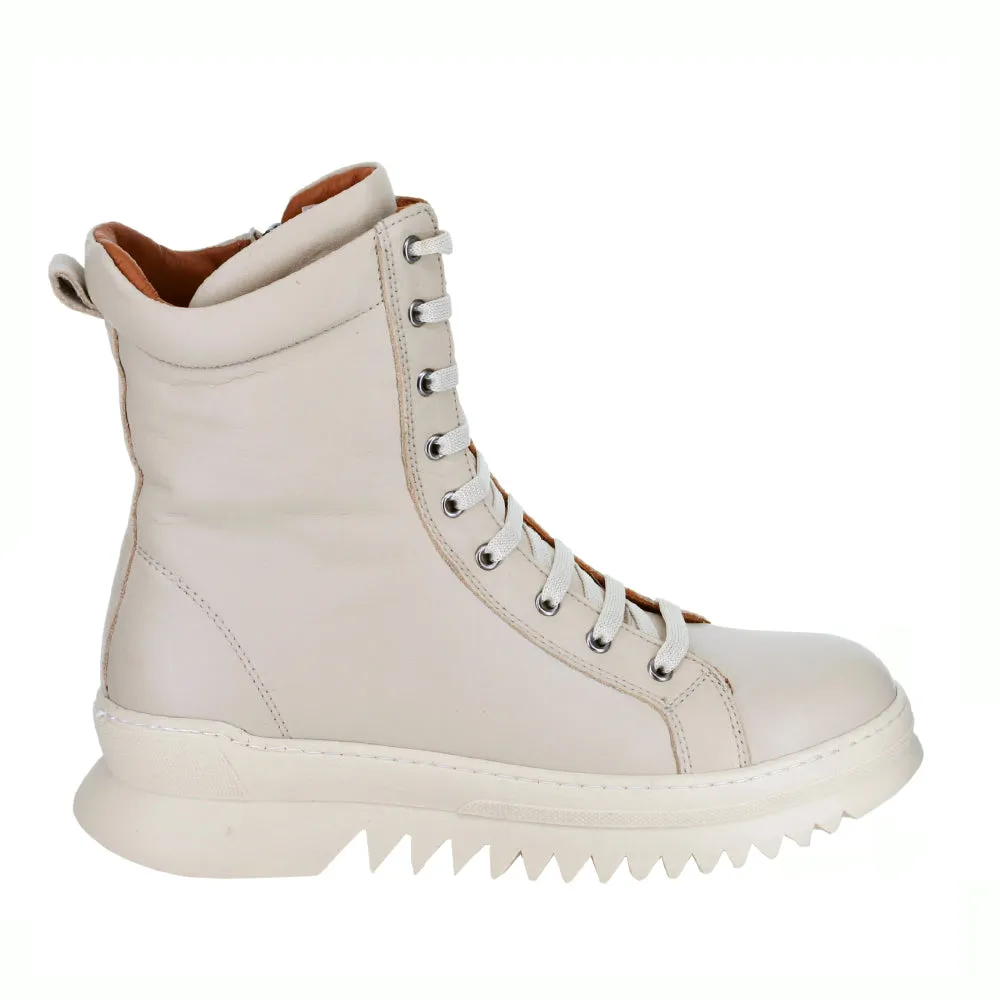 LE SANSA NAOMI BEIGE zip - closure
