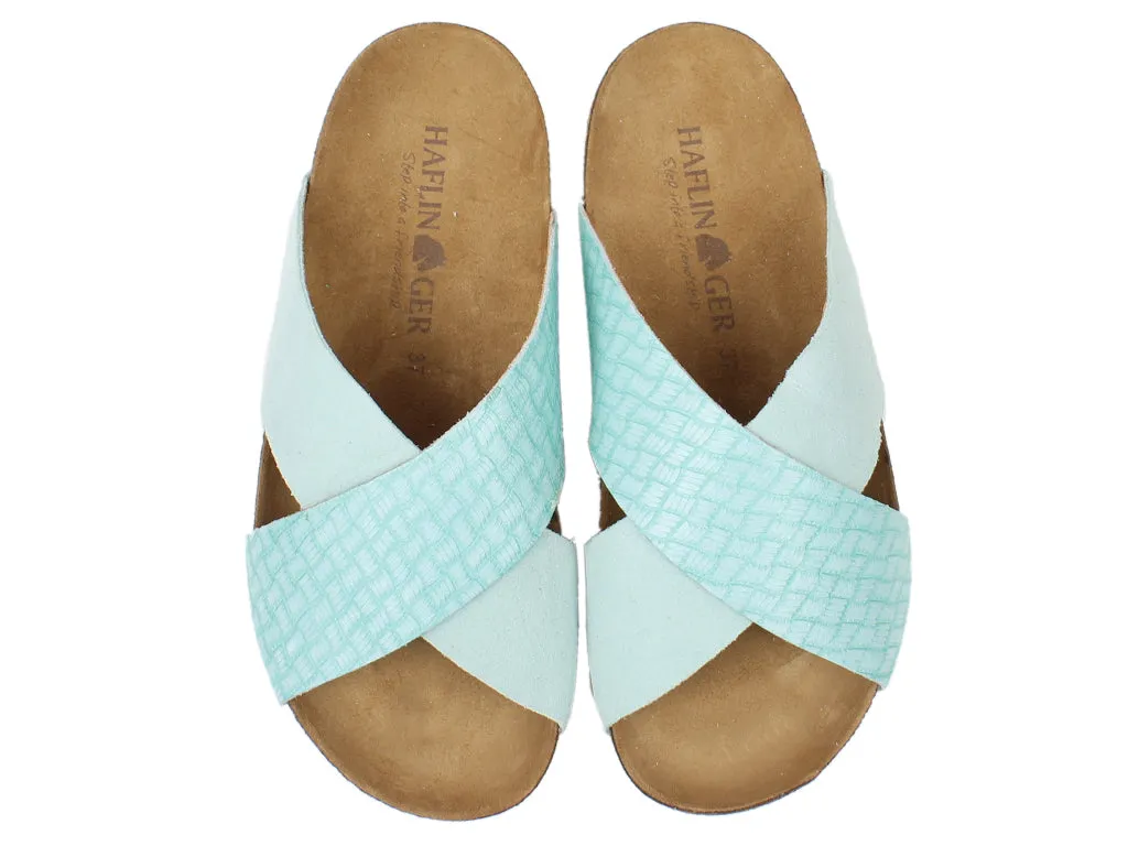 Quick Entry Relaxed Outdoor Footwear Haflinger Sandals Mio Mint