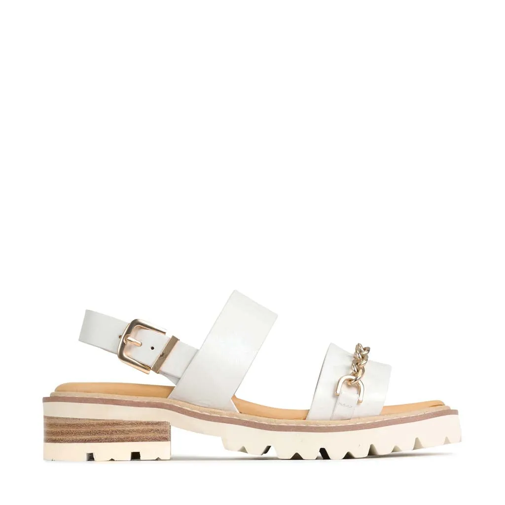 GIL LEATHER SLING-BACK SANDALS rainy - weather waterproof leather