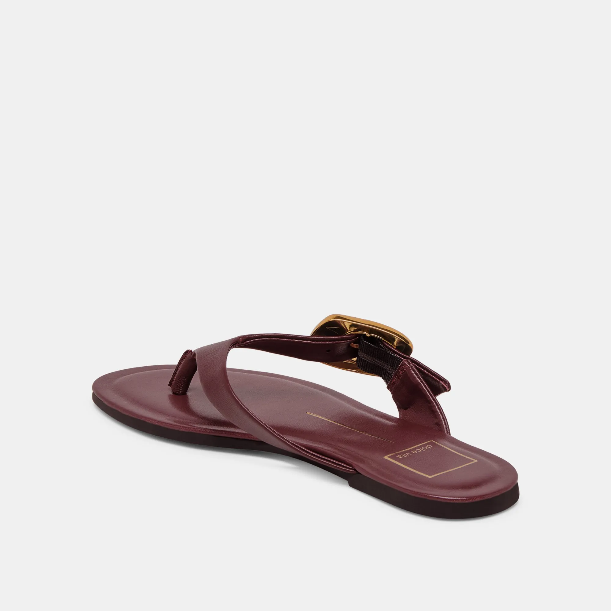 ROSSA SANDALS BURGUNDY LEATHER Summer essentials Full Range
