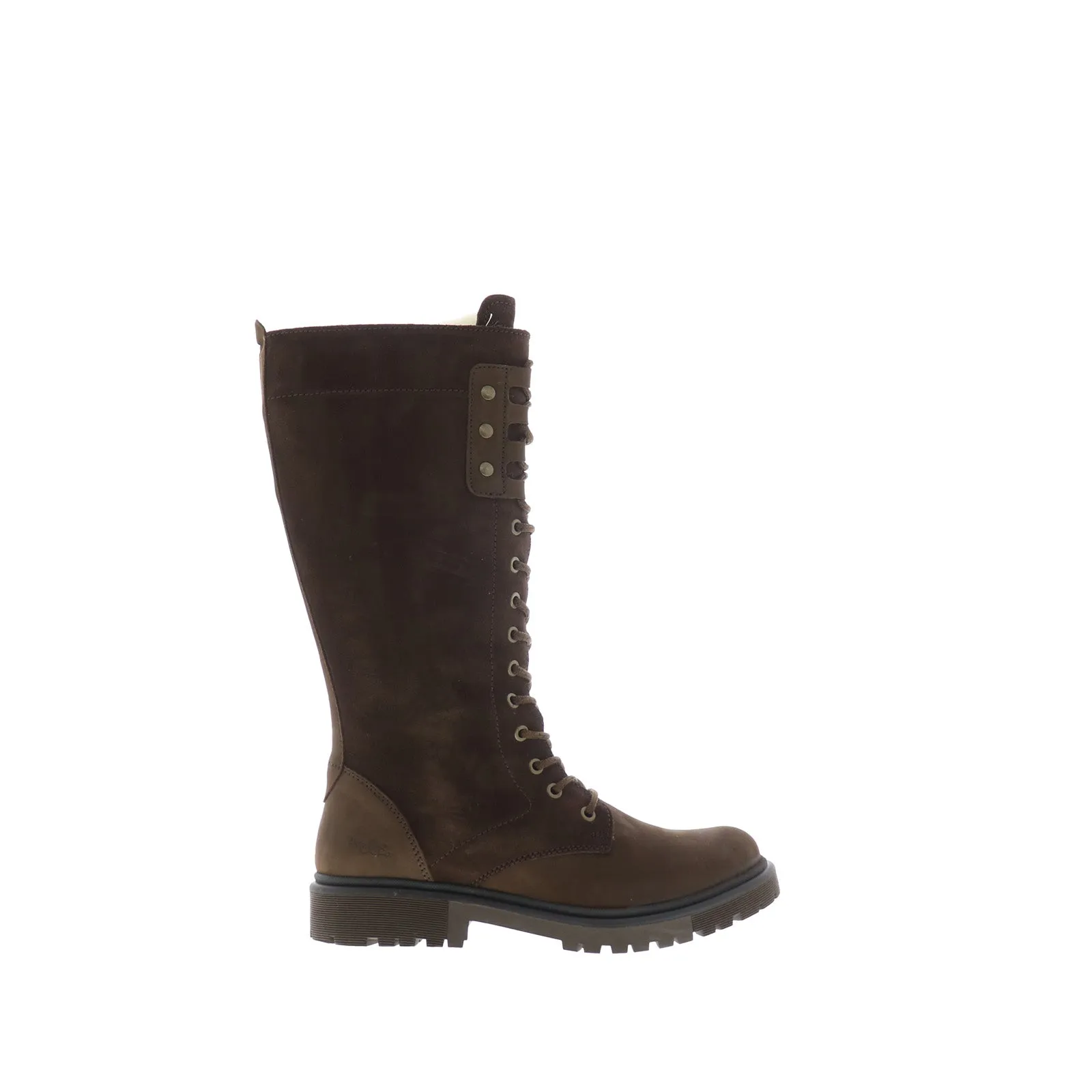 Comfortable Walk Bos. & Co. Axe Womens Brown Nubuck Lace Up Casual Dress Boots