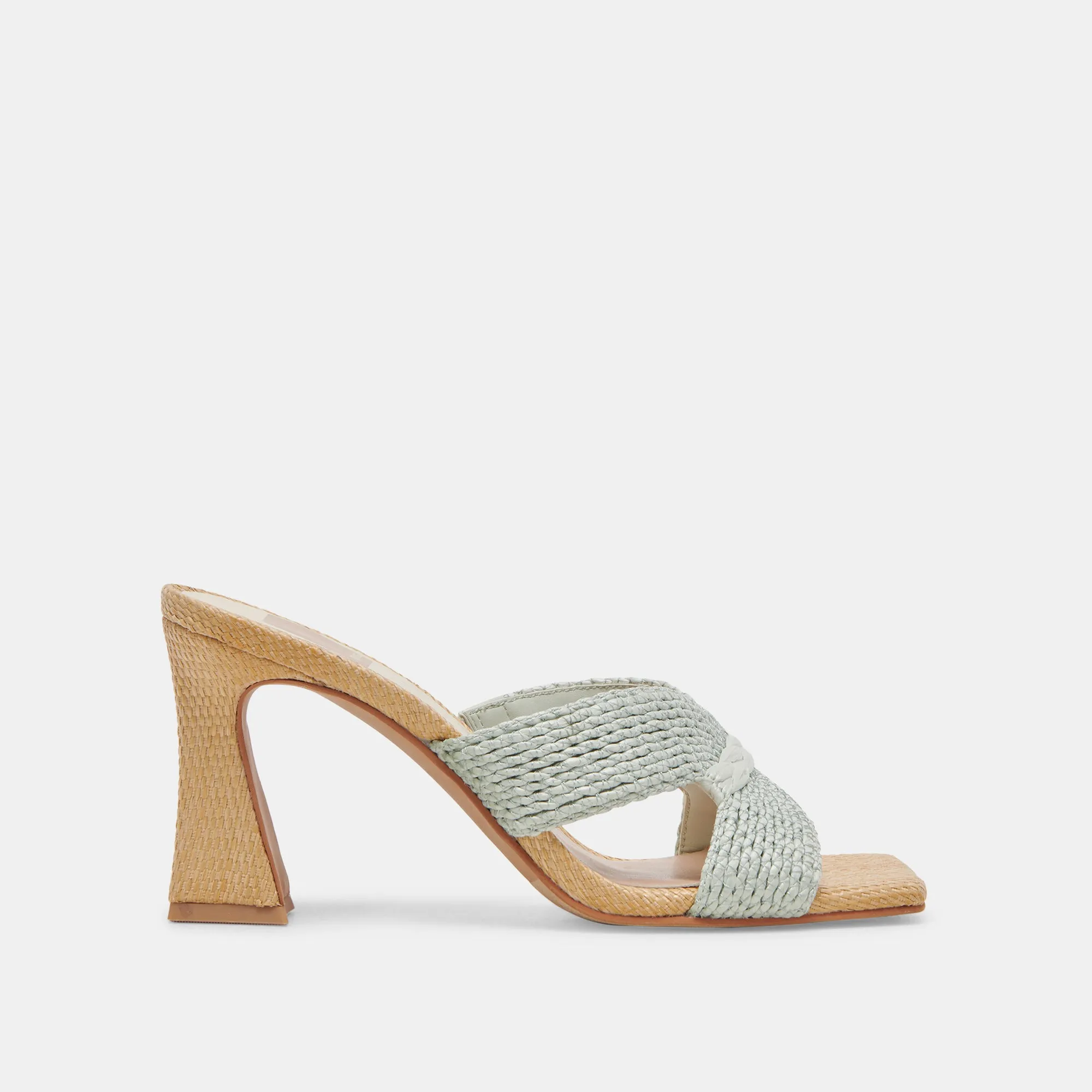 Classic Red Heels NITRO WIDE HEELS MINT RAFFIA