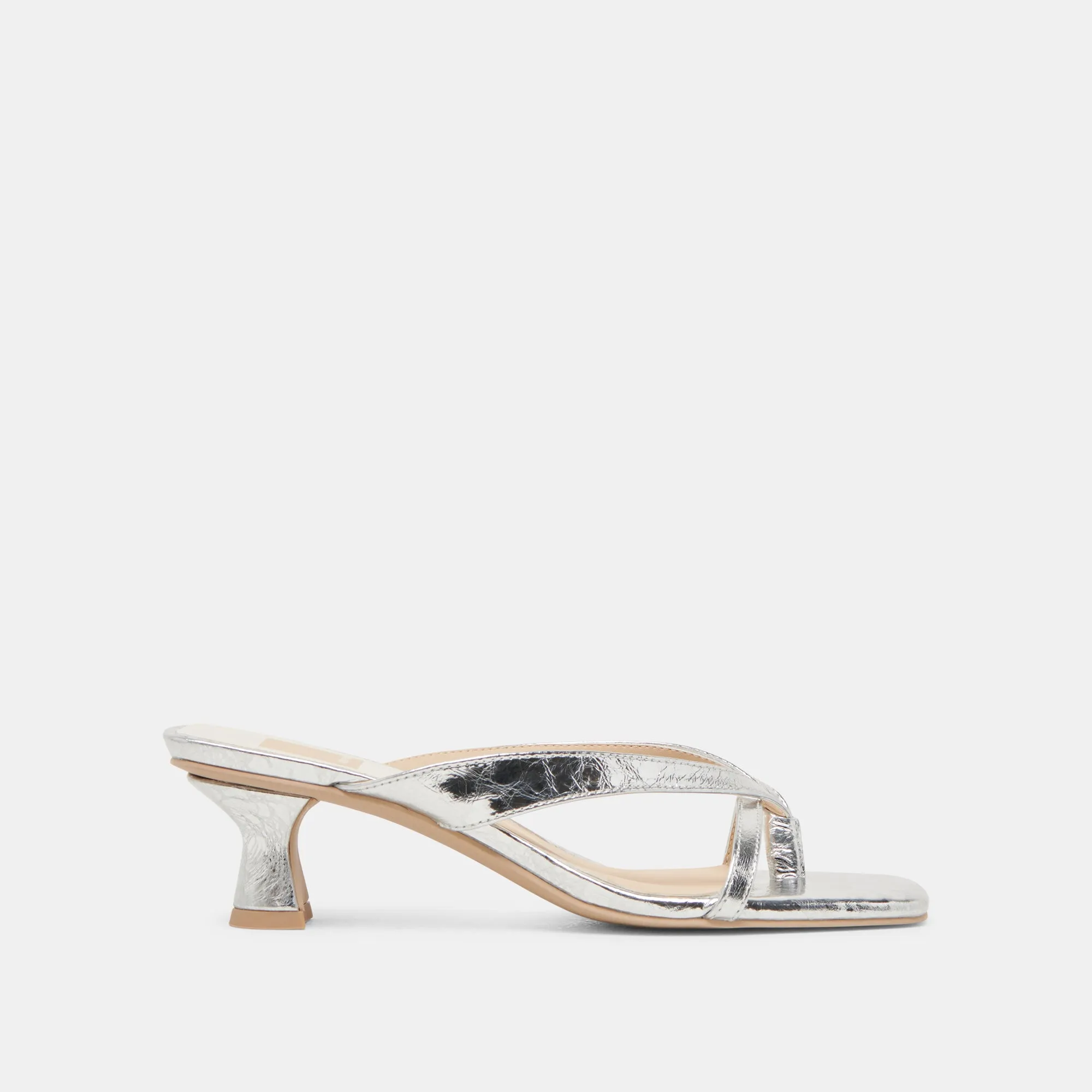 Retro Stilettos Beach Wedding Heels BREVEL HEELS SILVER DISTRESSED LEATHER