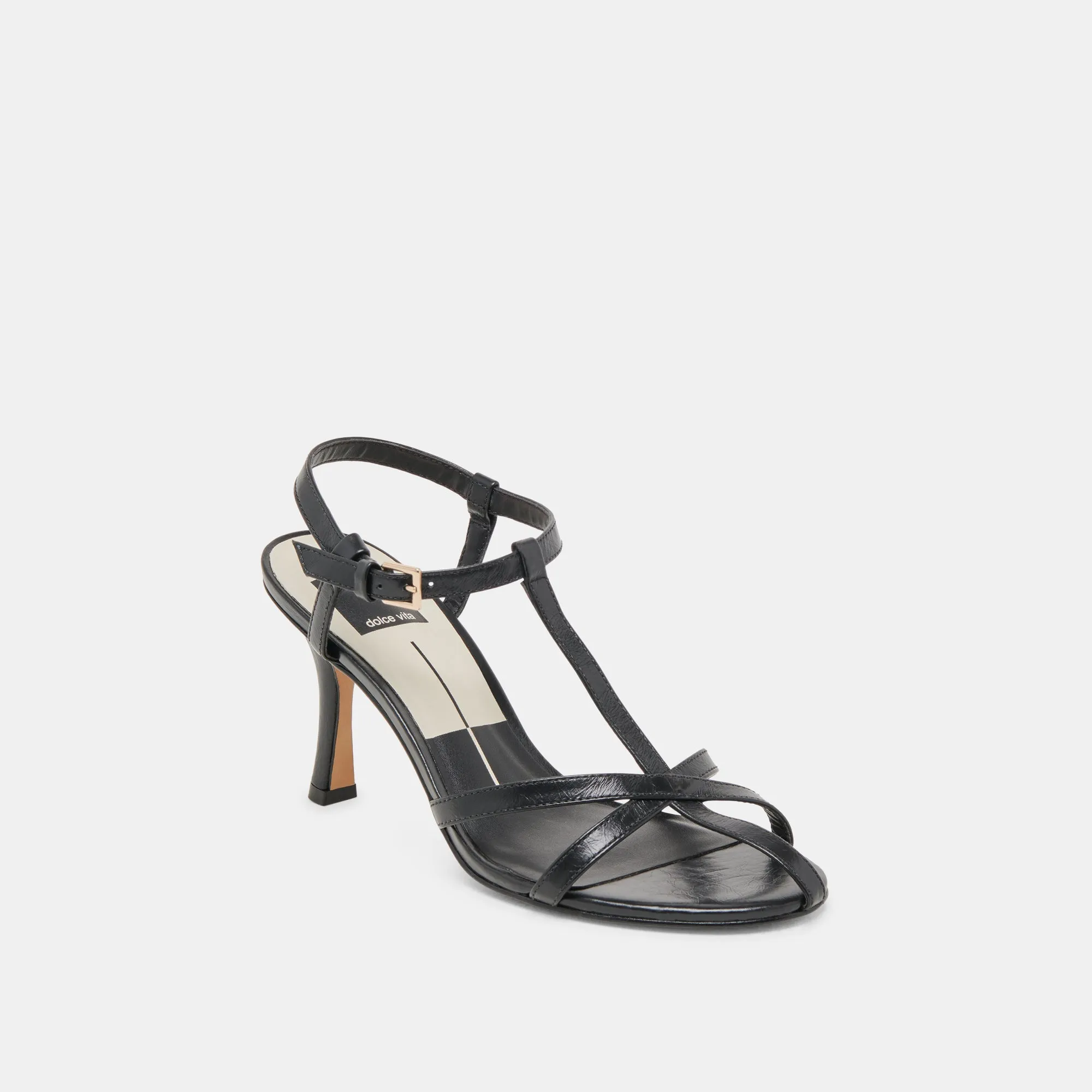 LIANE HEELS MIDNIGHT CRINKLE PATENT Evening Stilettos