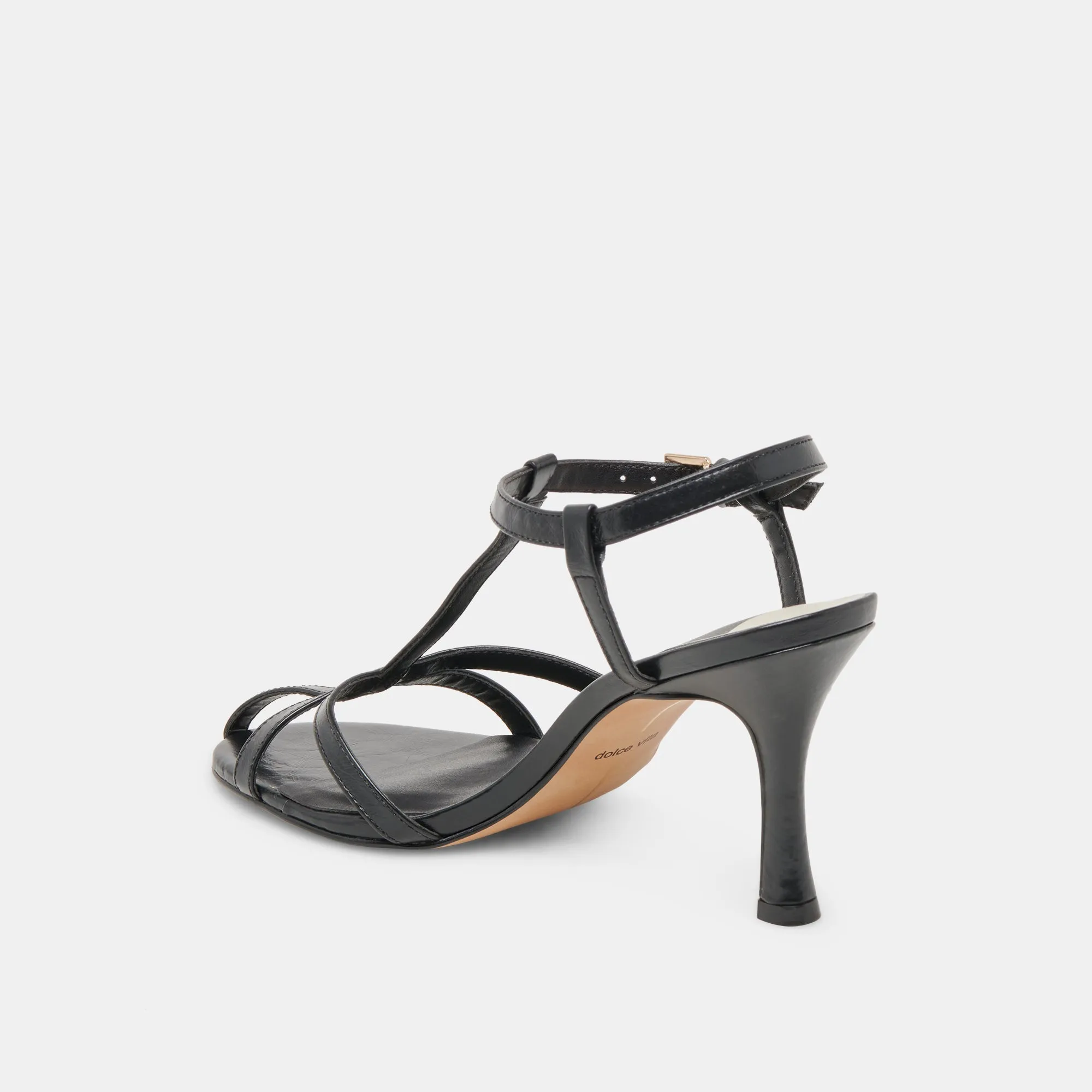 LIANE HEELS MIDNIGHT CRINKLE PATENT Fashion Stiletto Sandals
