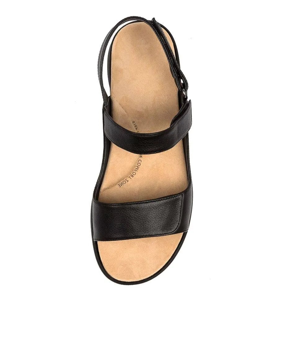 ZIERA BENJI BLACK Walking-Friendly Shoes