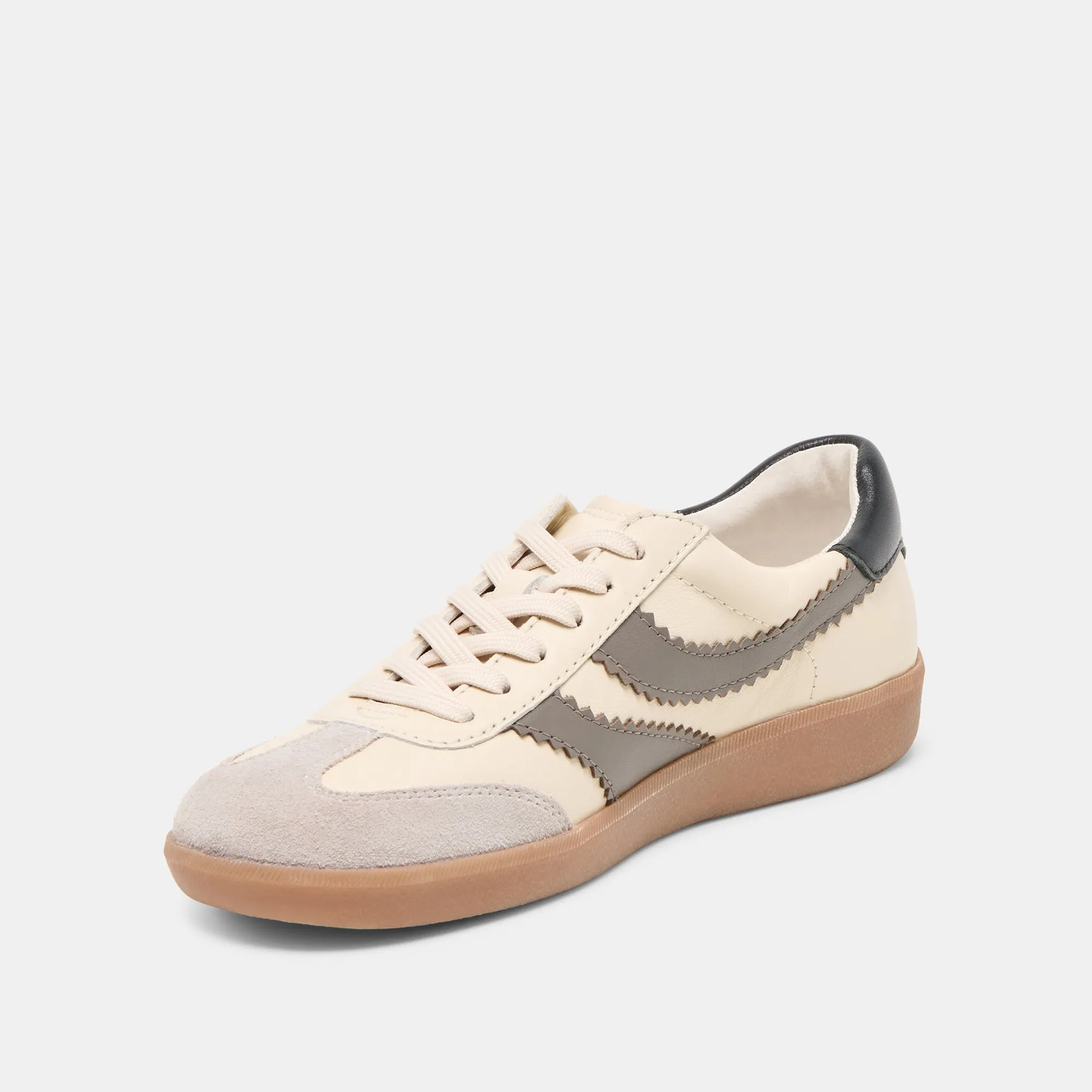 Insole liner MERIT SNEAKERS WHITE GREY LEATHER