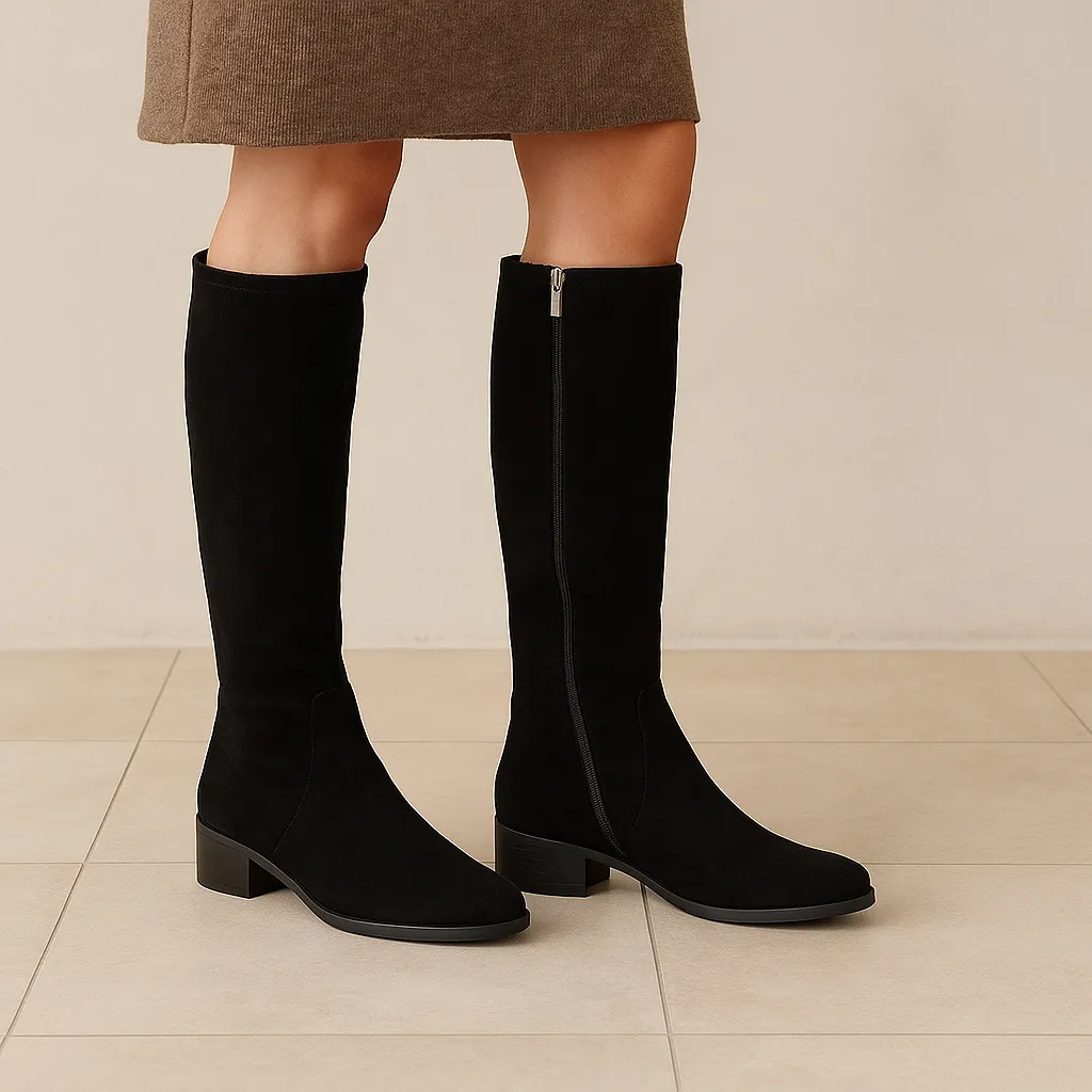 Metallic Buckle Winter Comfort DJANGO & JULIETTE TIMOTHIE BLACK