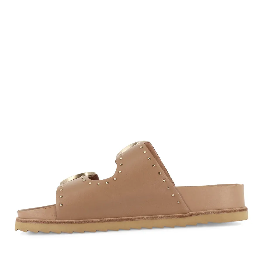 significant low - cut DEON - CAMEL STUD LEATHER