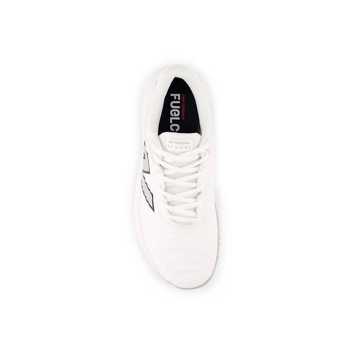Strong Traction New Balance Women's FuelCell FUSE v4 Turf Trainer Softball Shoes - Optic White/Raincloud - STFUSEW4