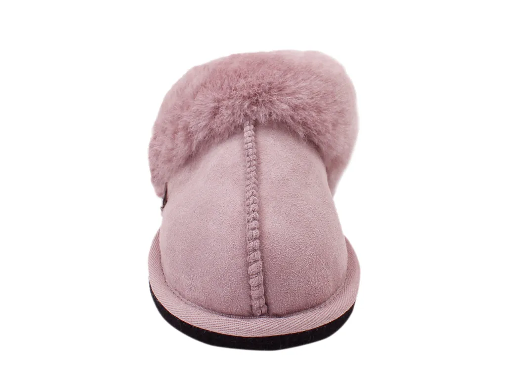 Haflinger Sheepskin Slippers North Star Rosewood Supportive midsole Comfortable Wear