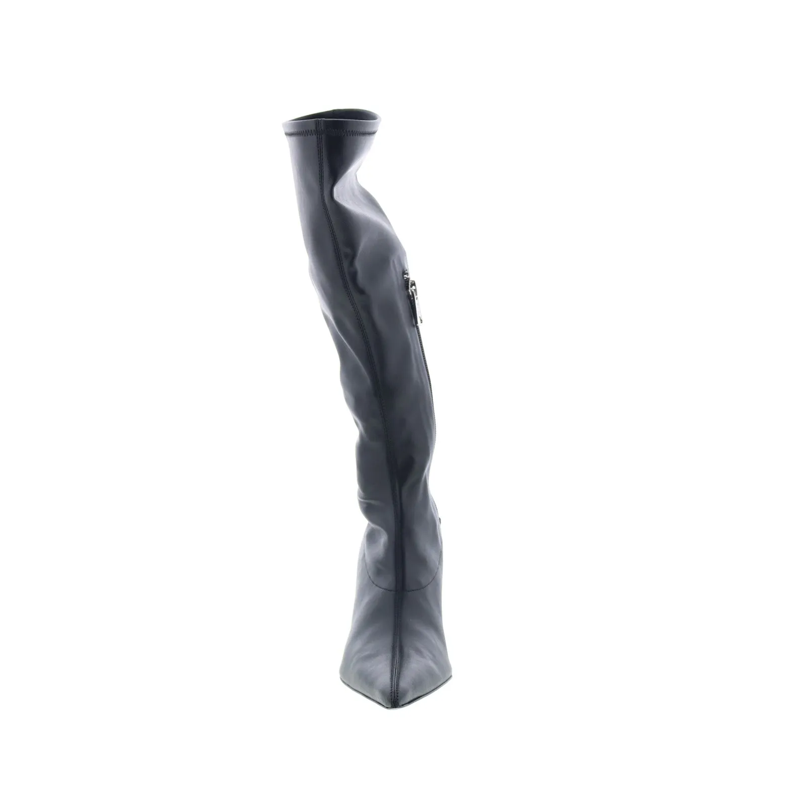 Diesel D-Venus KBT Y02917-P4727-T8013 Womens Black Leather Knee High Boots Flexible Fit Timeless Appeal