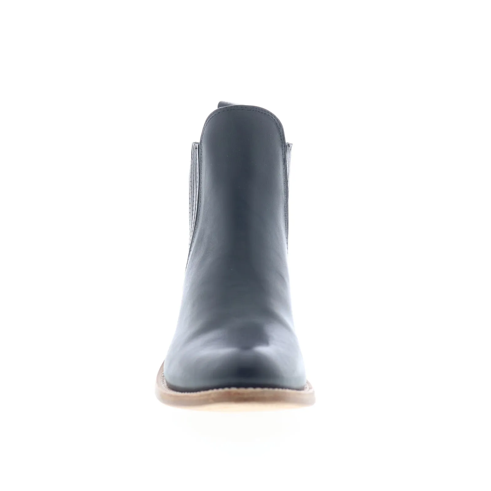 Comfortable Design Easy Match Jama Old West 18157 Womens Black Leather Slip On Cowboy Western Boots