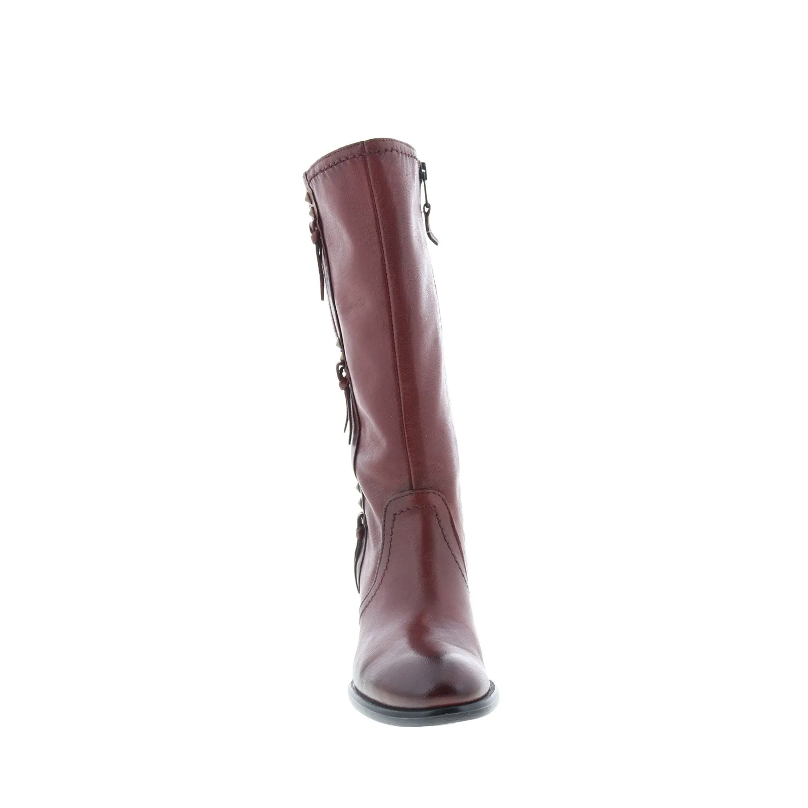 Active Adventures Miz Mooz Torrence Womens Burgundy Leather Zipper Knee High Boots