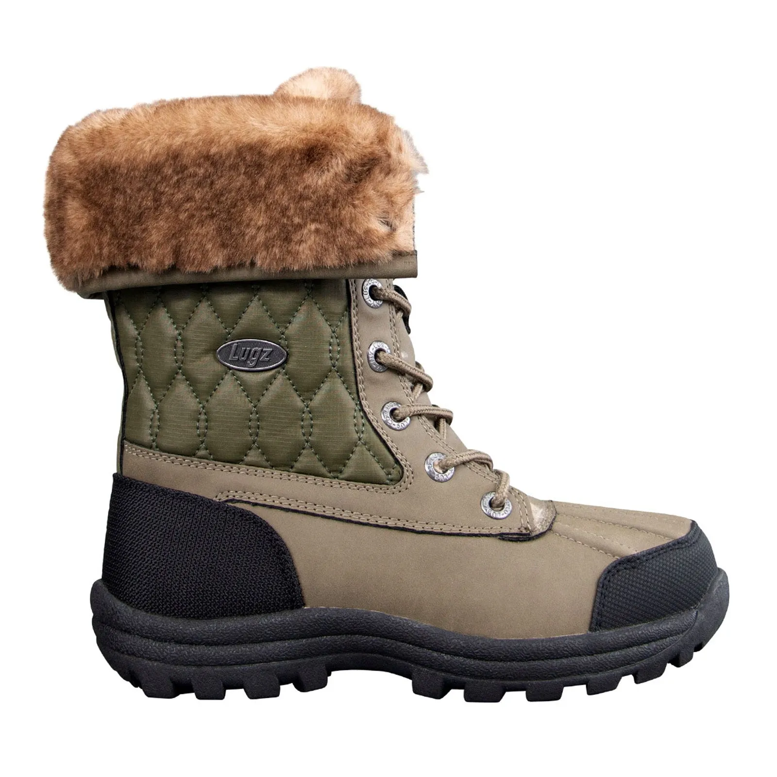 Lugz Tambora Quilted WTAMTV-3215 Womens Gray Synthetic Casual Dress Boots Extreme Grip