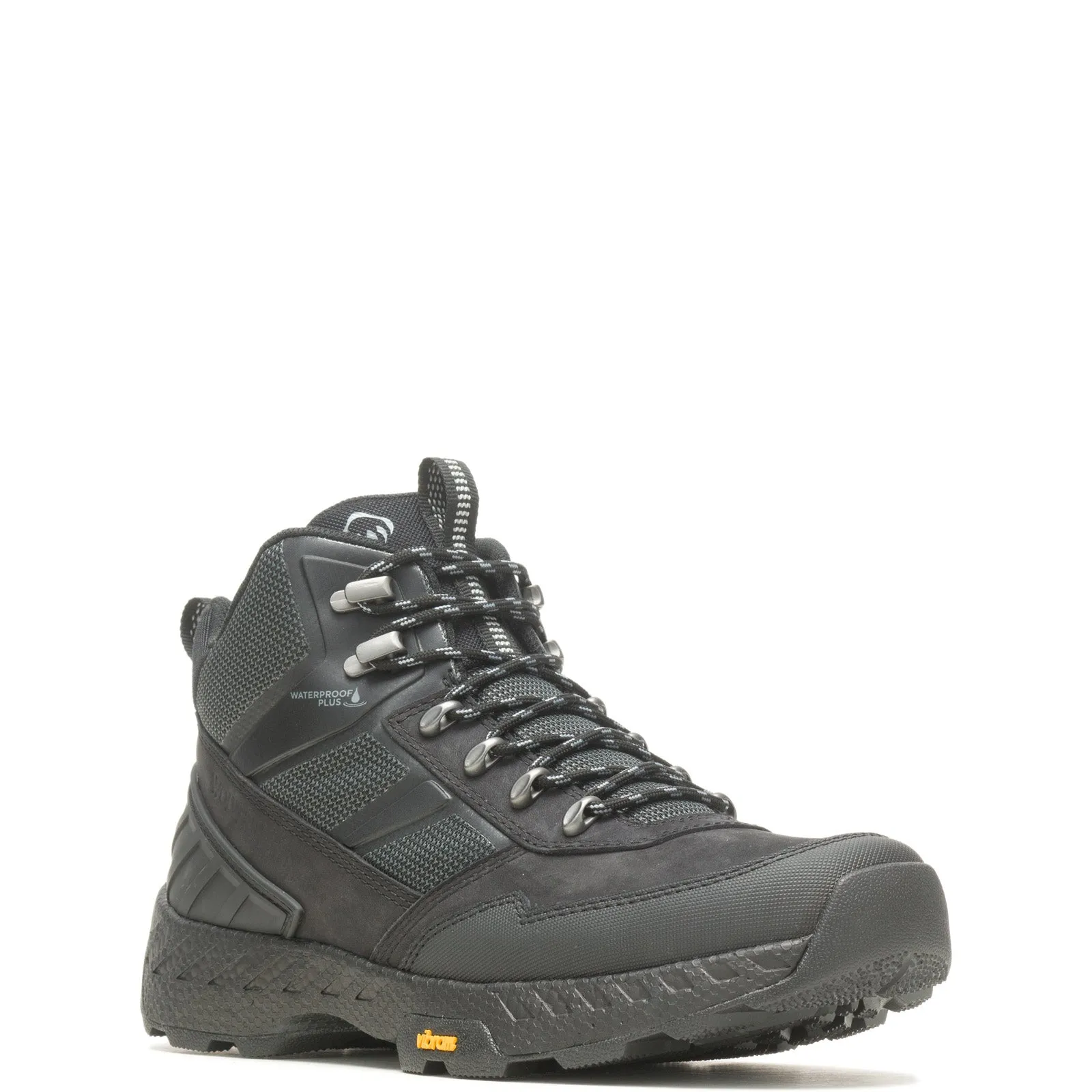 Wolverine Guide UltraSpring WP Mid W880415 Mens Black Work Boots Fleece Lined