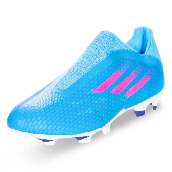 Game Pressure adidas X Speedflow .3 LL Firm Ground Soccer Cleats (Sky Rush/Team Shock)
