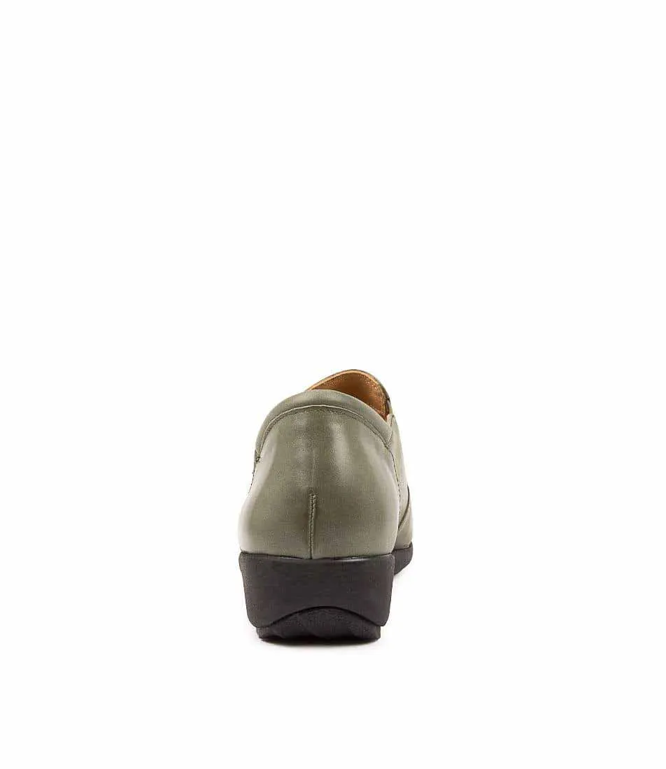 ZIERA SAGE ARMY OLIV LEA NUB Footwear Comfort Walk Foot Hugging