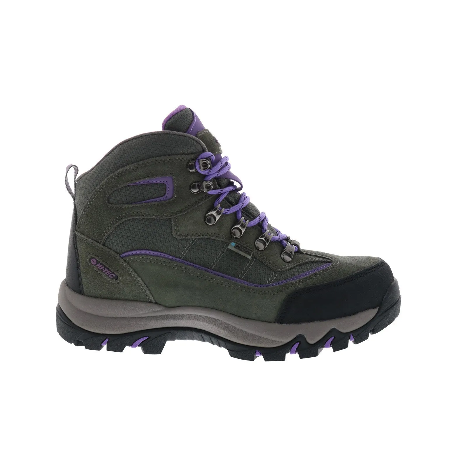 Hi-Tec Skamania Mid Waterproof CH80049W-N Womens Gray Suede Hiking Boots Minimal Aesthetic