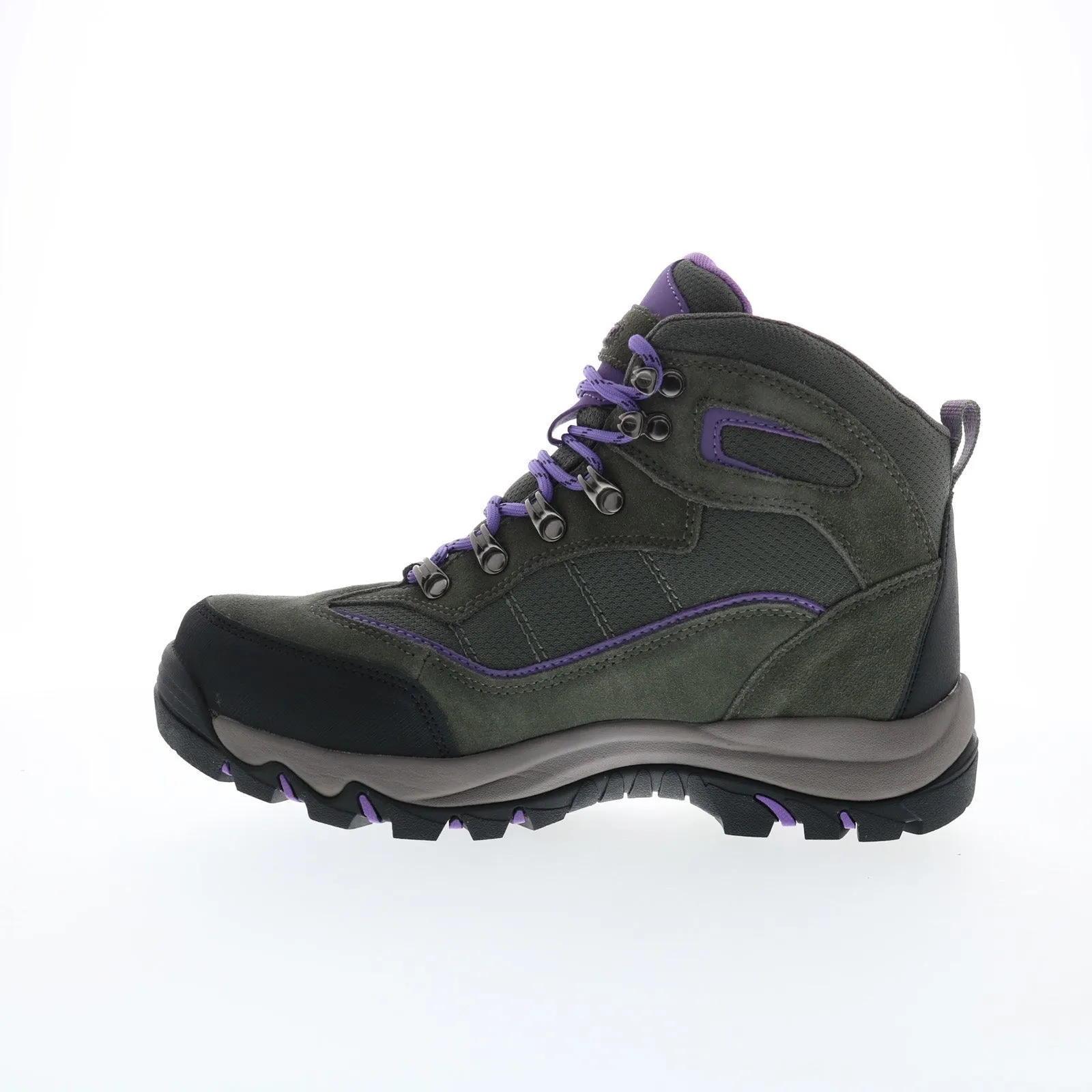 Street Ready Hi-Tec Skamania Mid Waterproof CH80049W-N Womens Gray Suede Hiking Boots