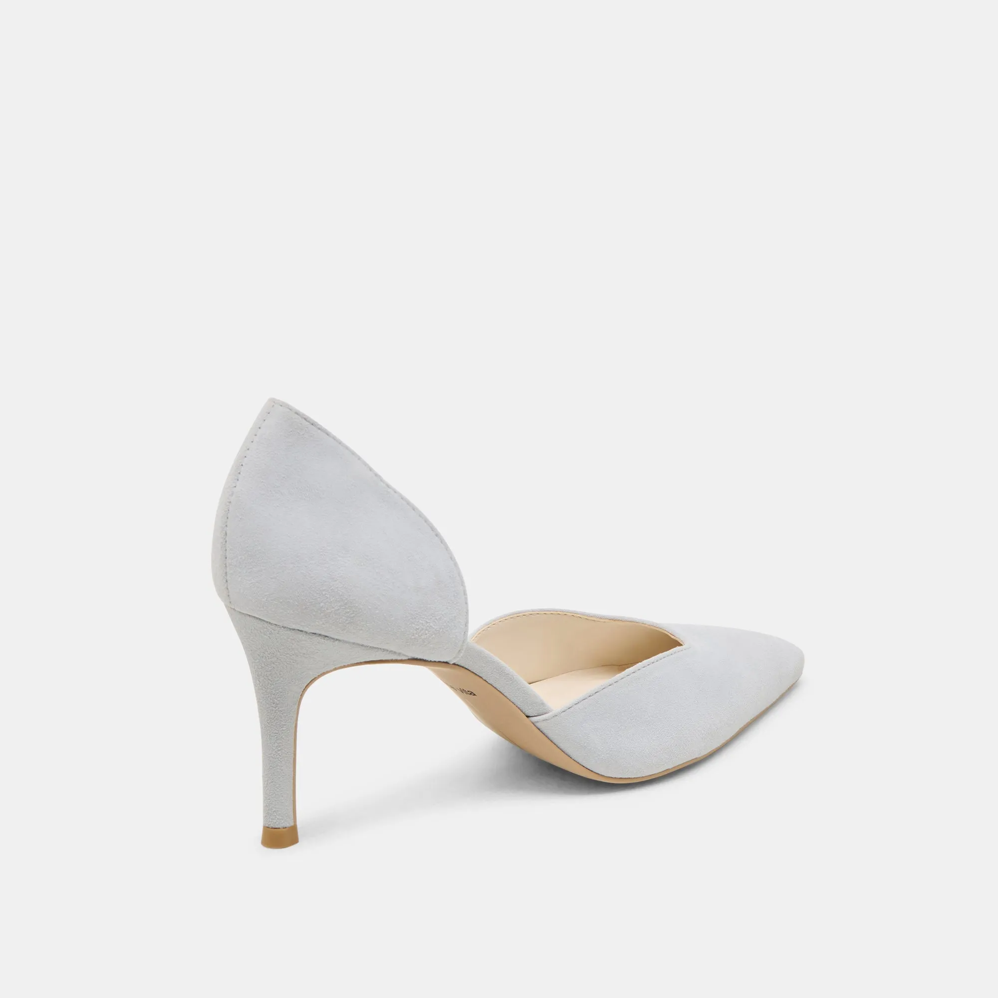 Fashion Stiletto Sandals ELOY HEELS LIGHT BLUE SUEDE