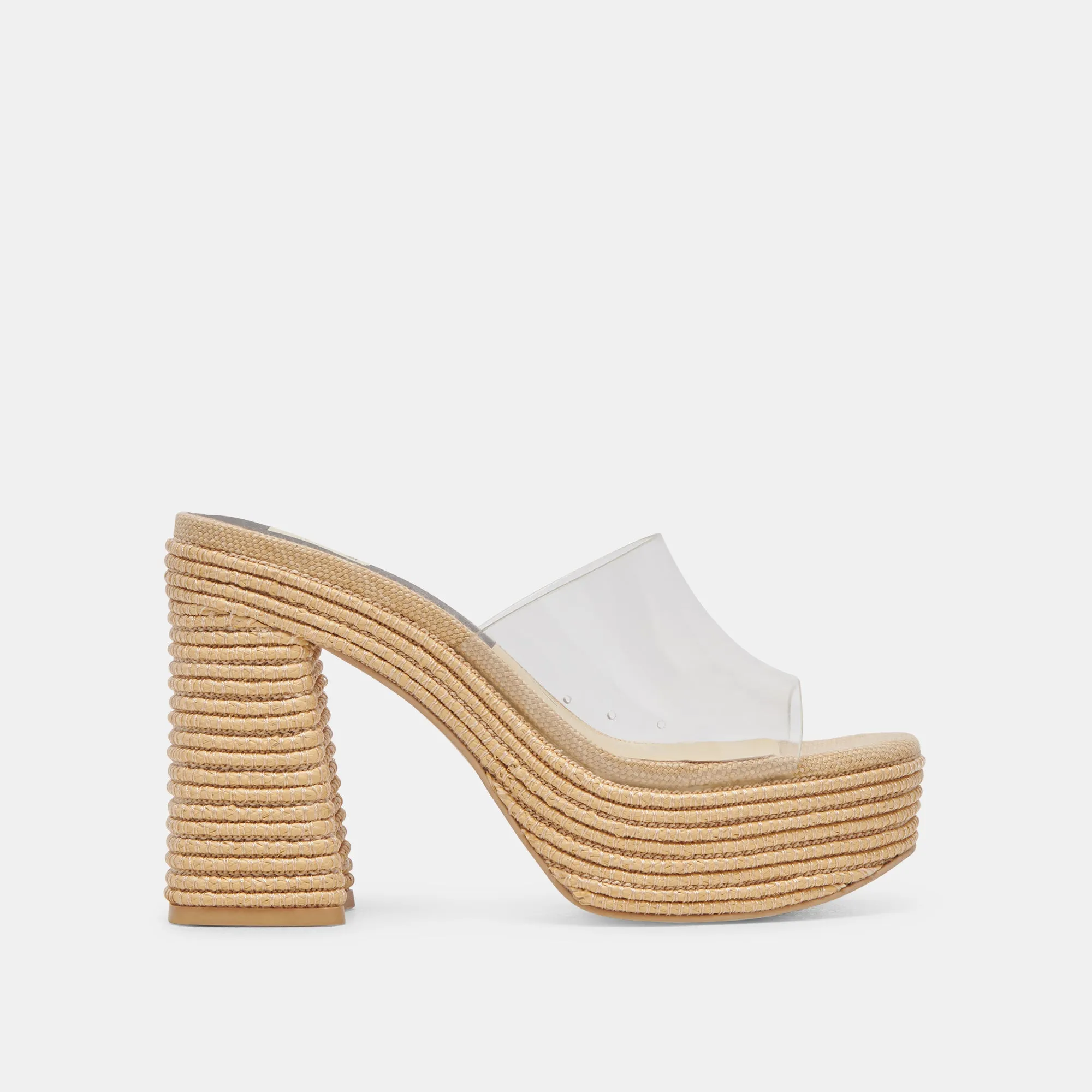 casual daily wear Floral Stilettos LICHIA HEELS NATURAL VINYL