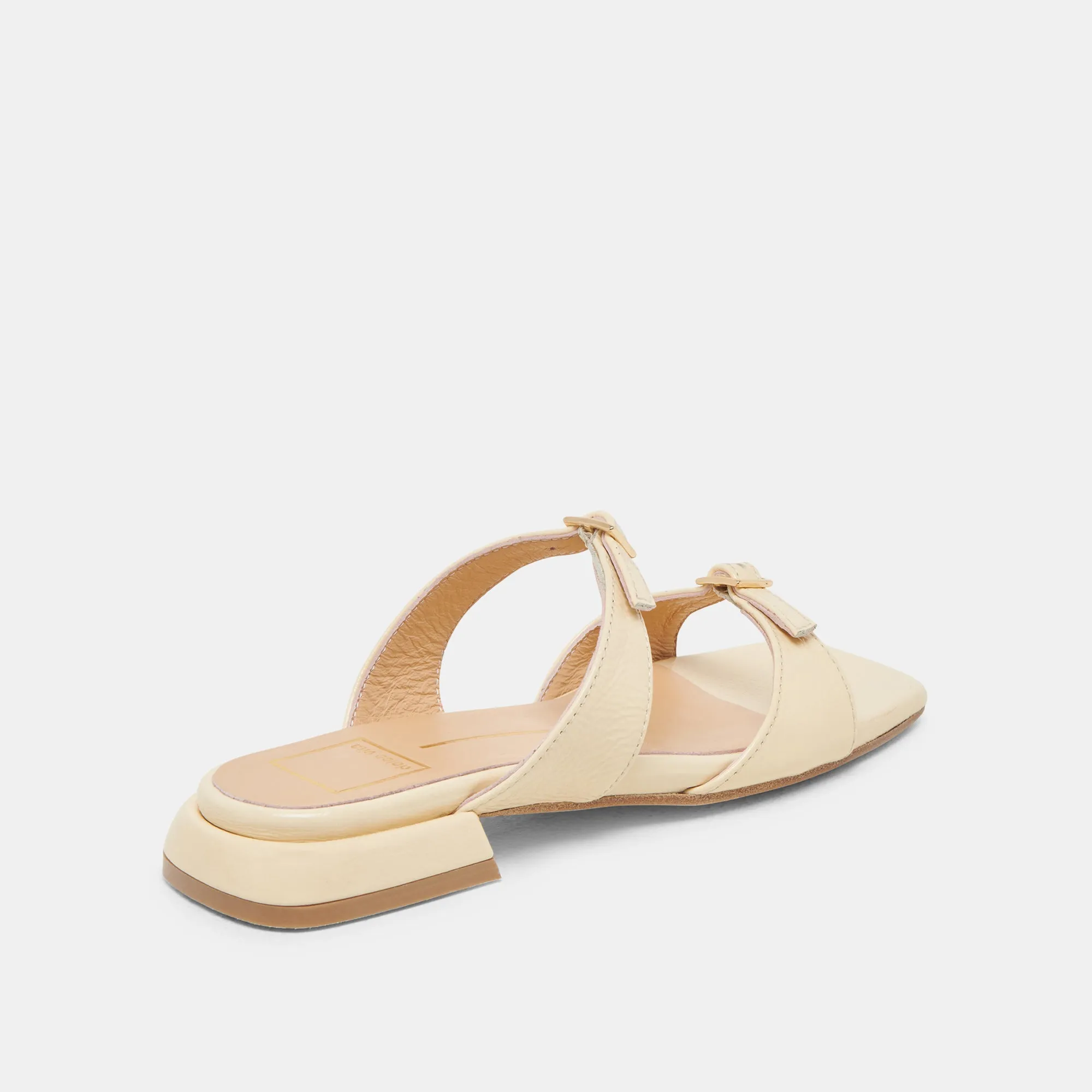 LAVERN SANDALS LIGHT YELLOW CRINKLE PATENT Trendy Footwear For Travel Spring Ready