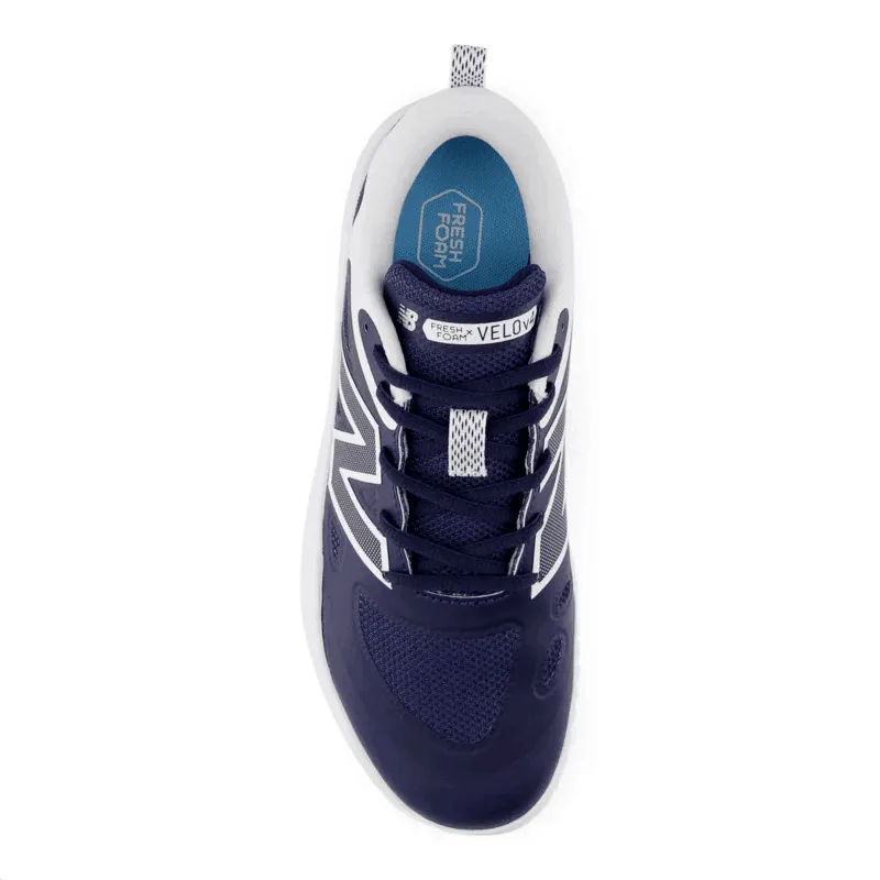 Adaptive Upper Active Mode New Balance Women's Fresh Foam x Velo v4 Turf-Trainer Softball Shoes - Navy STVELON4