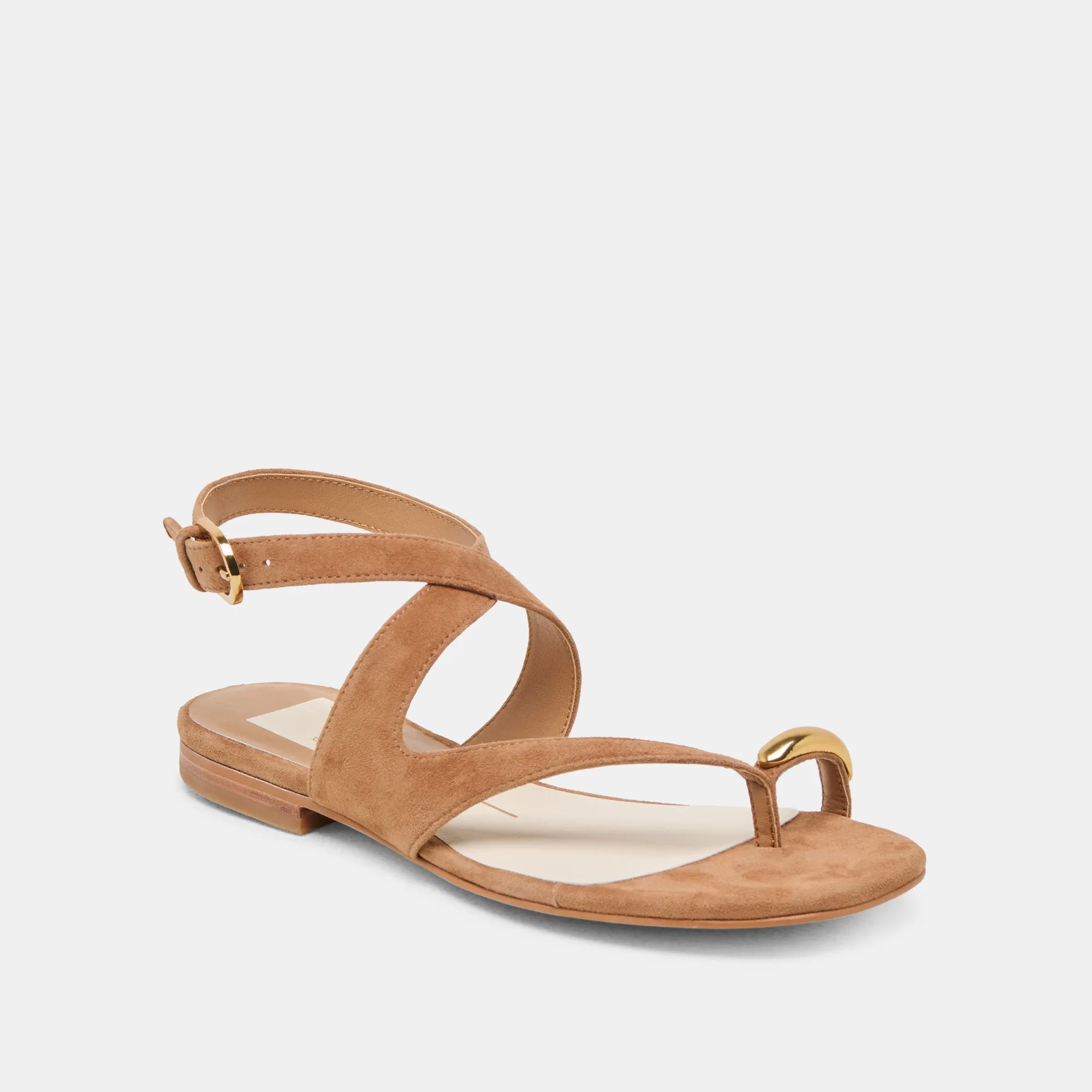 EARLA SANDALS BROWN SUEDE dry weather