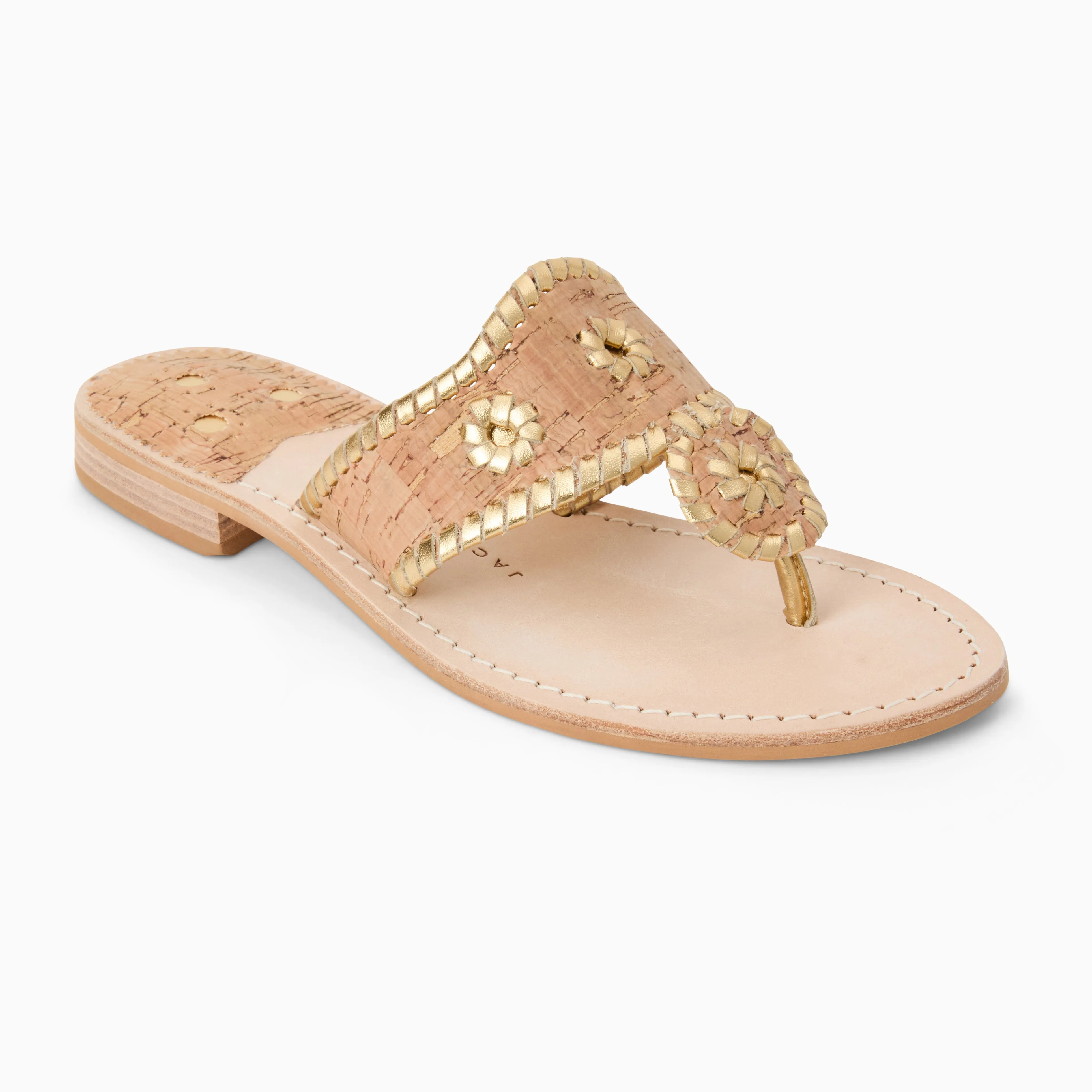 Sport Edge Flexible Design Jacks Wide Width Leather Flat Sandal