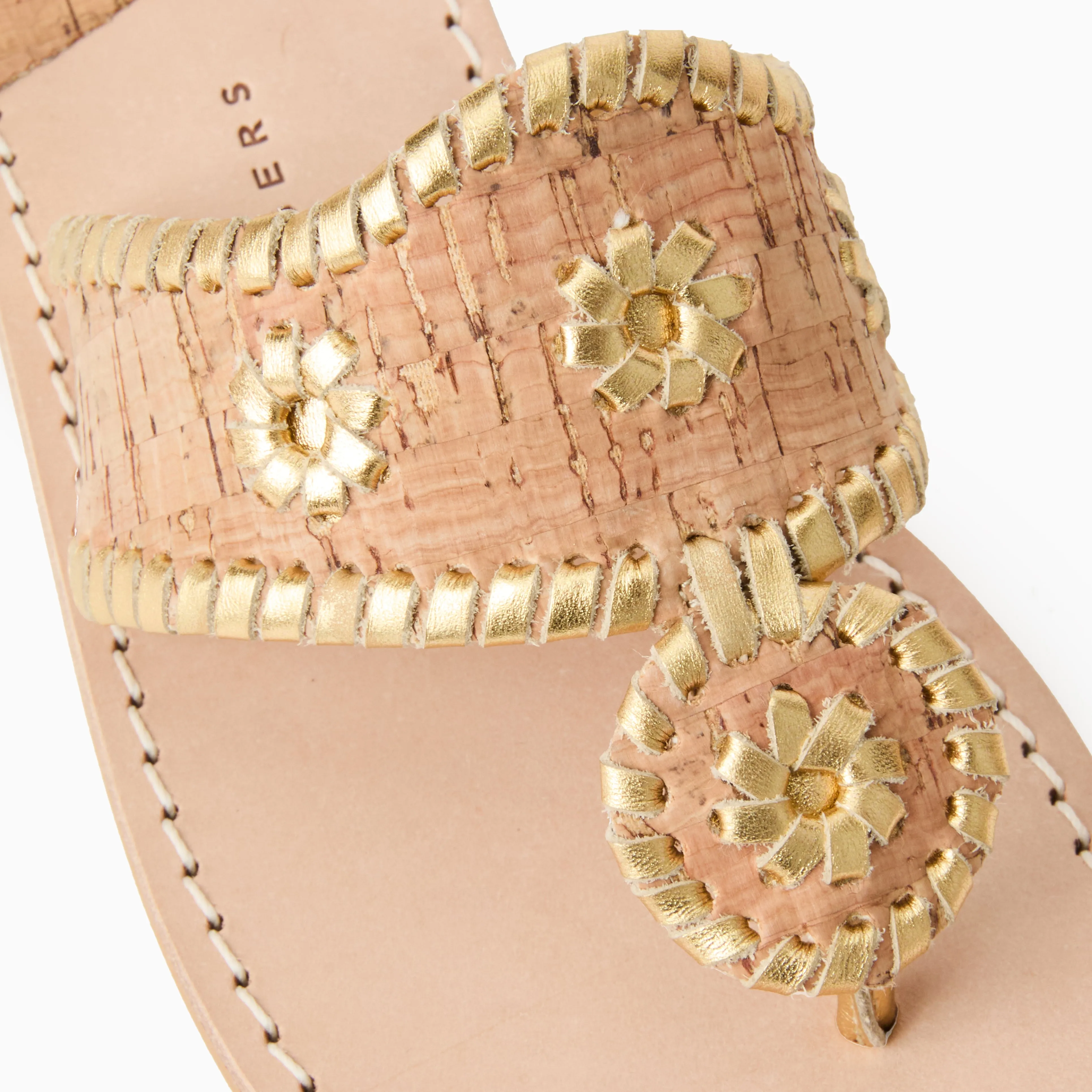 Jacks Wide Width Leather Flat Sandal Sand Move