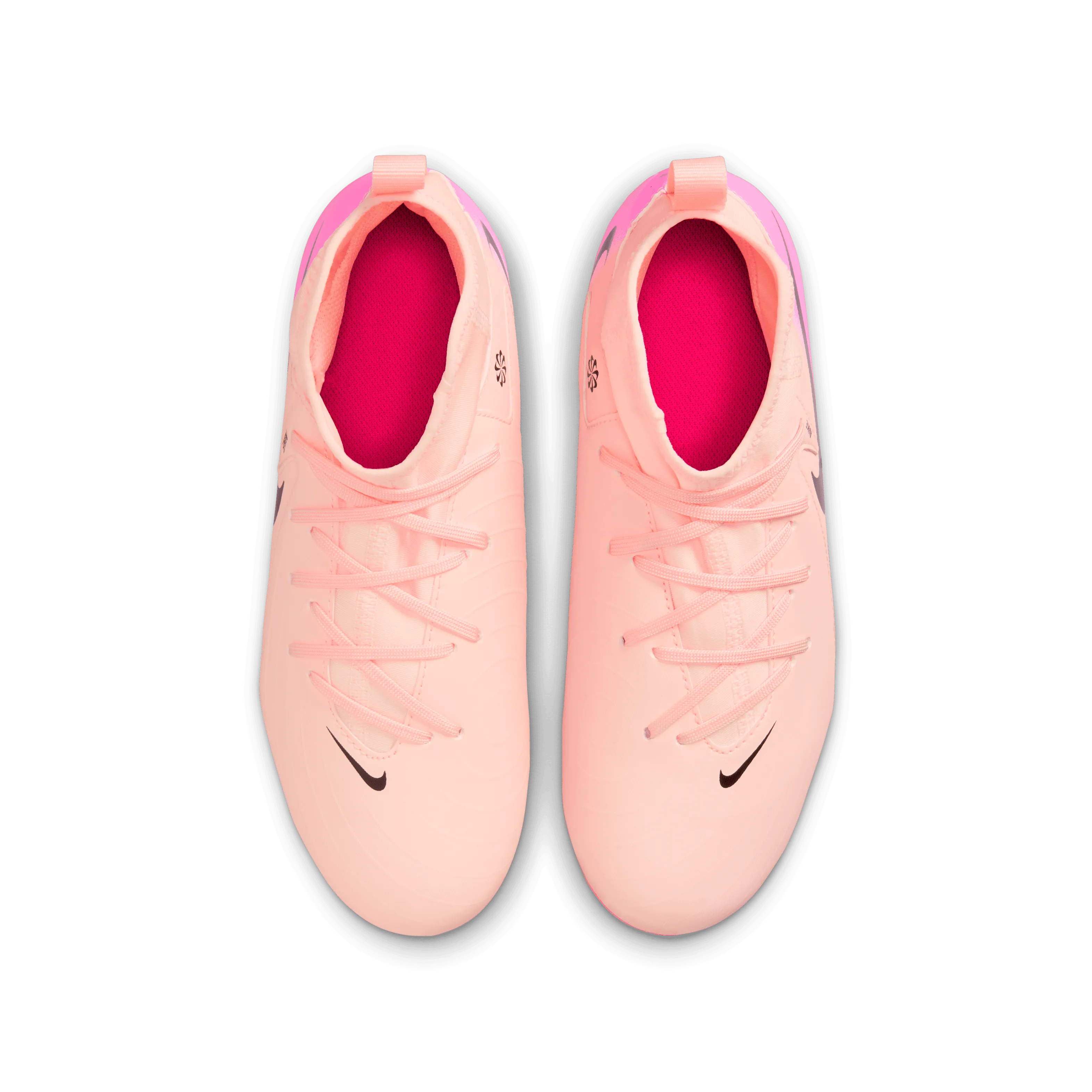 Nike Jr. Phantom Luna 2 Academy FG/MG Football Boots (Crimson Tint/Black/Pink Blast) Stone Gray Shine Bright