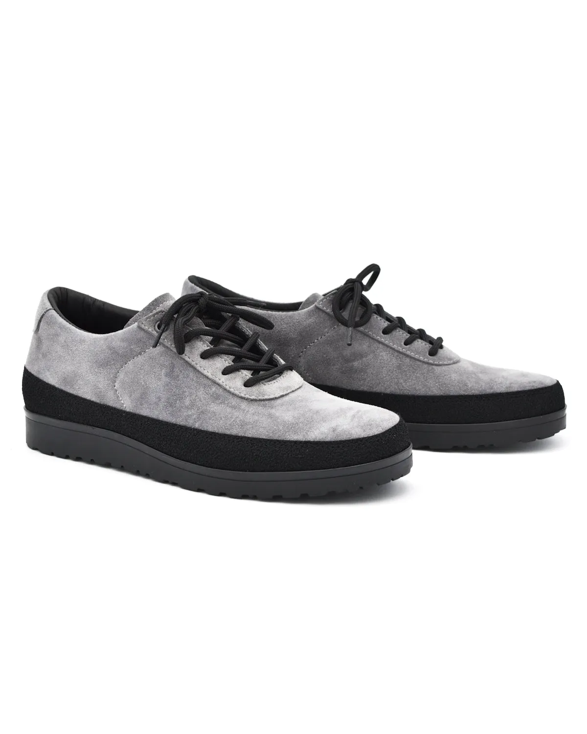 Street Ball Tarvas Explorer Hiking Sneaker in Grey Suede