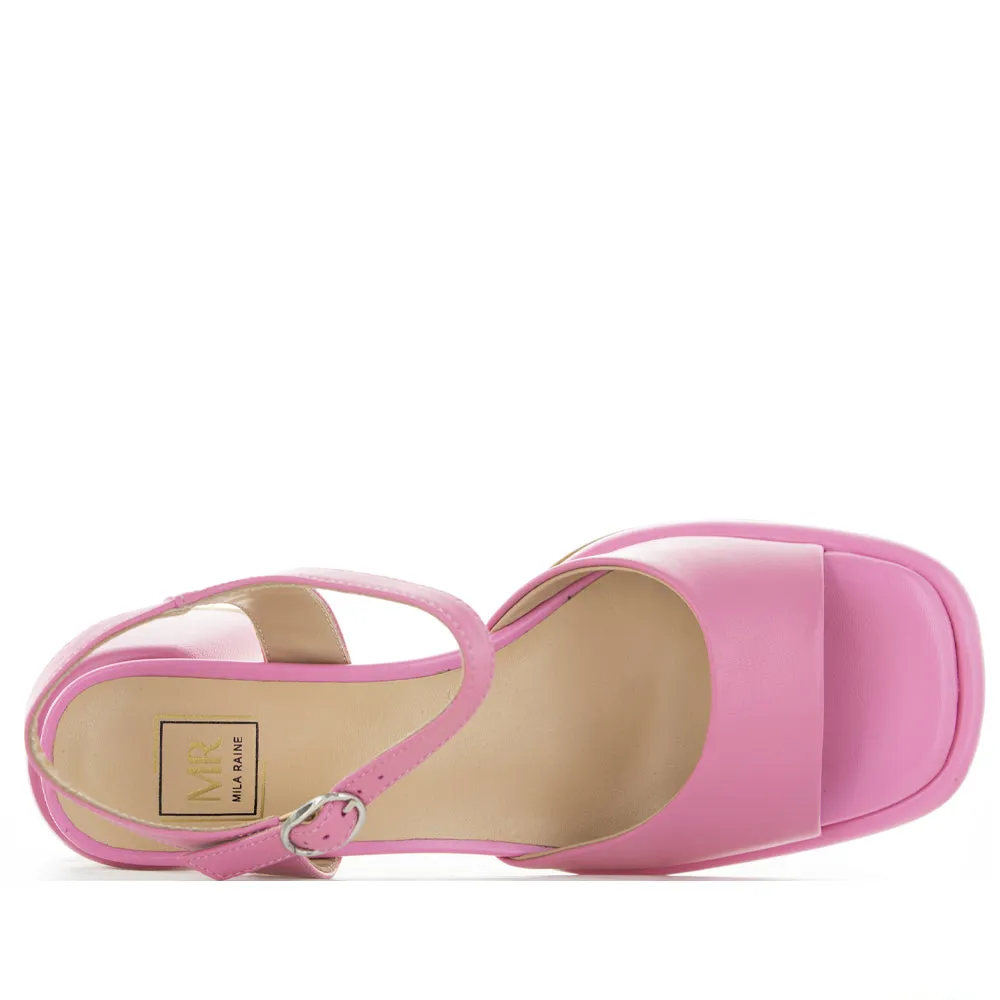 MILA RAINE UNITY PINK Wedding Heels for Bridesmaids Ballet-Inspired Heels