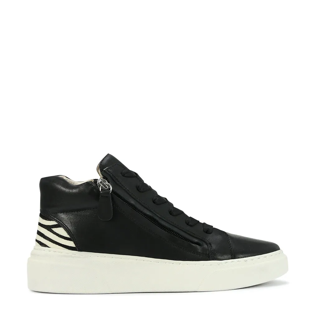 Special Marbles Leather High Sneakers