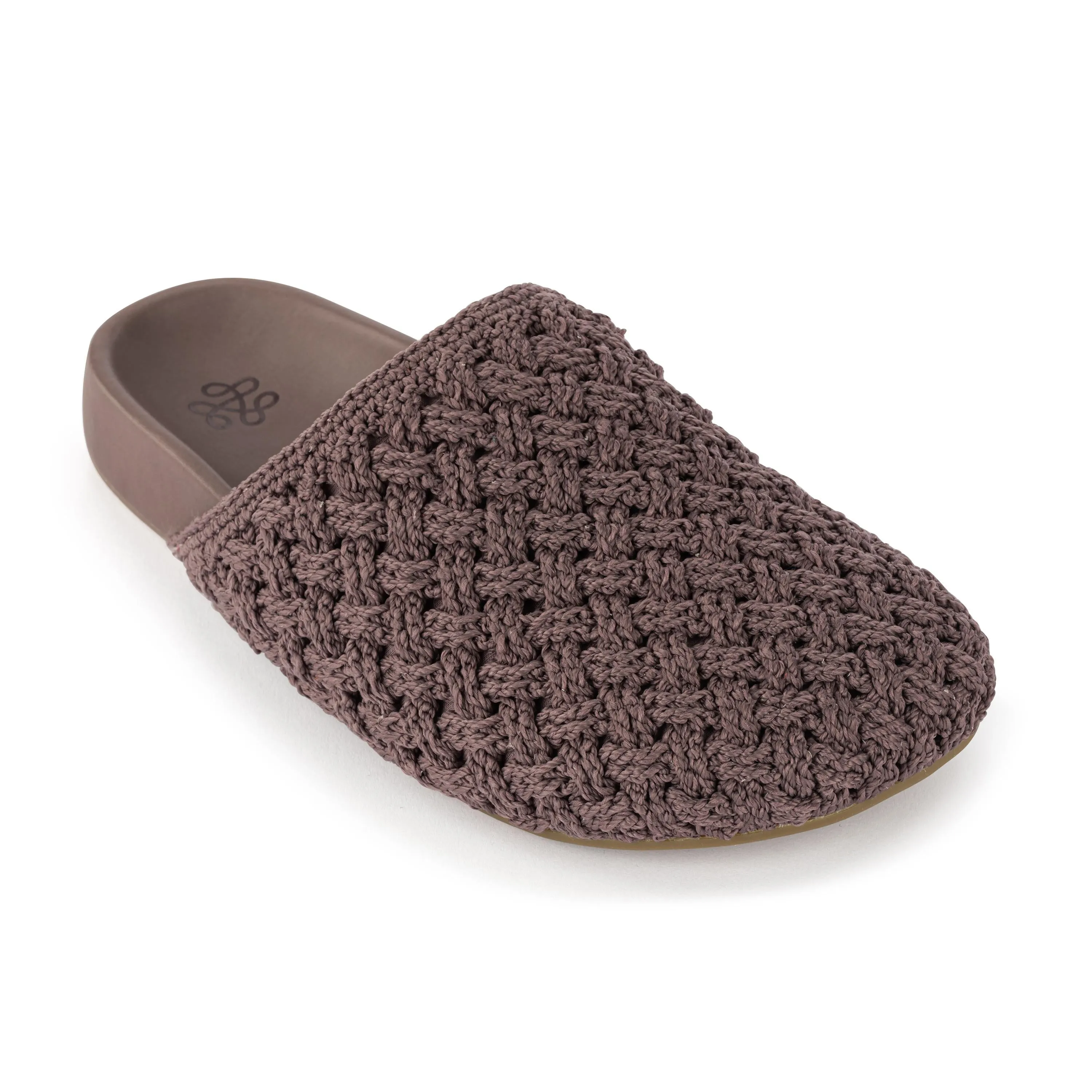 Bolinas Clog - Hand Crochet - Mushroom Cozy Weave Enhanced grip High Quality