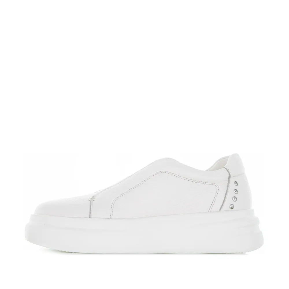 men's large Pointed - toe TAMARA LONDON BIANCA WHITE MILLED